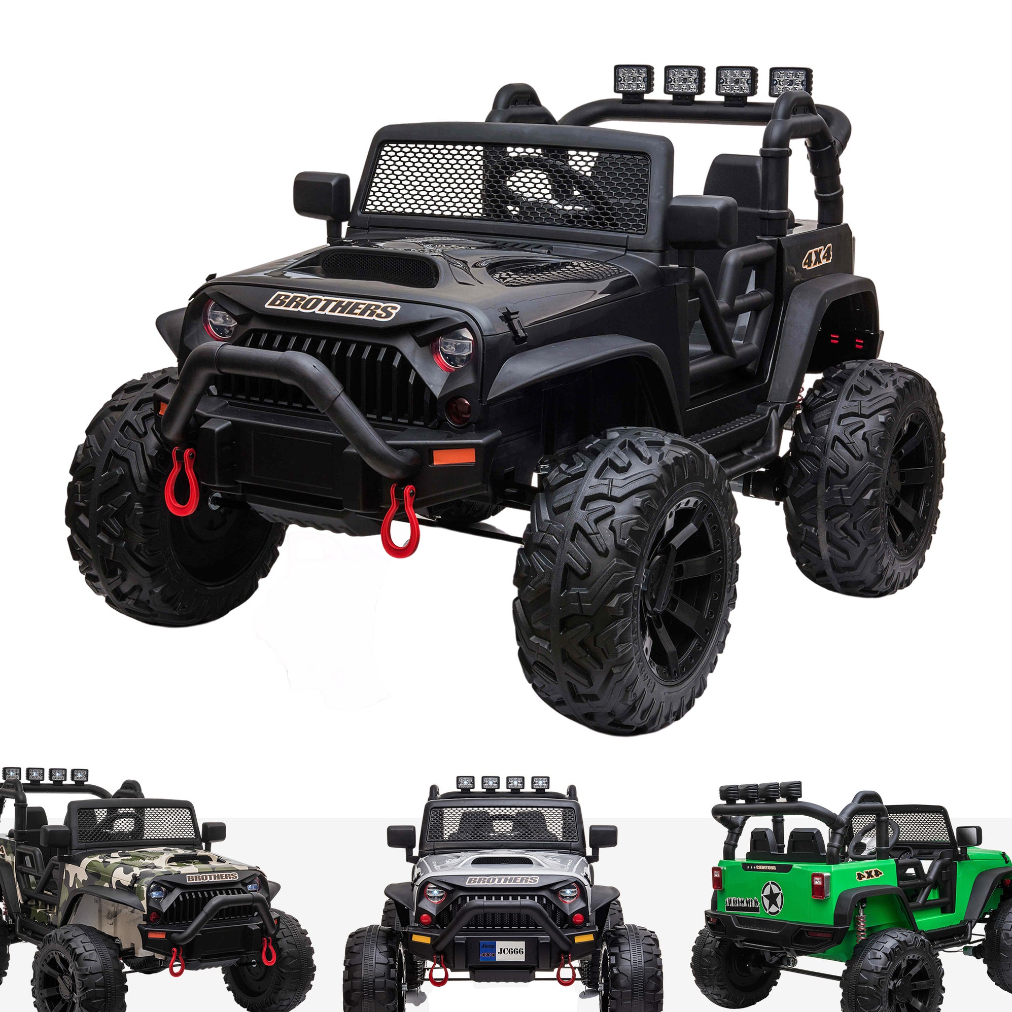 Kids 24V Jeep Wrangler Style Off Road Electric Ride On Car