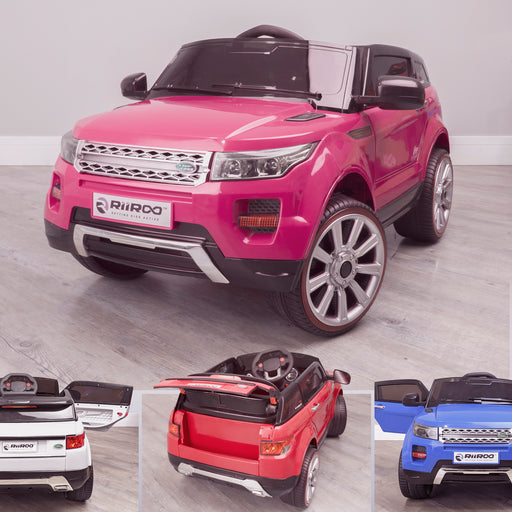 pink range rover ride on car