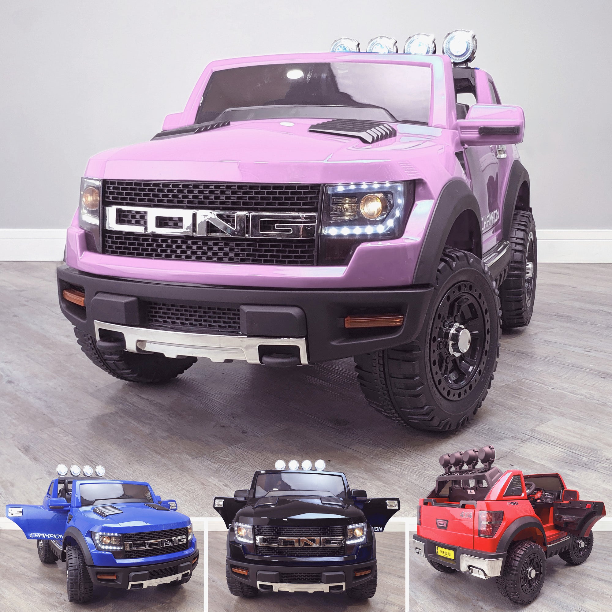 pink ford ranger ride on car