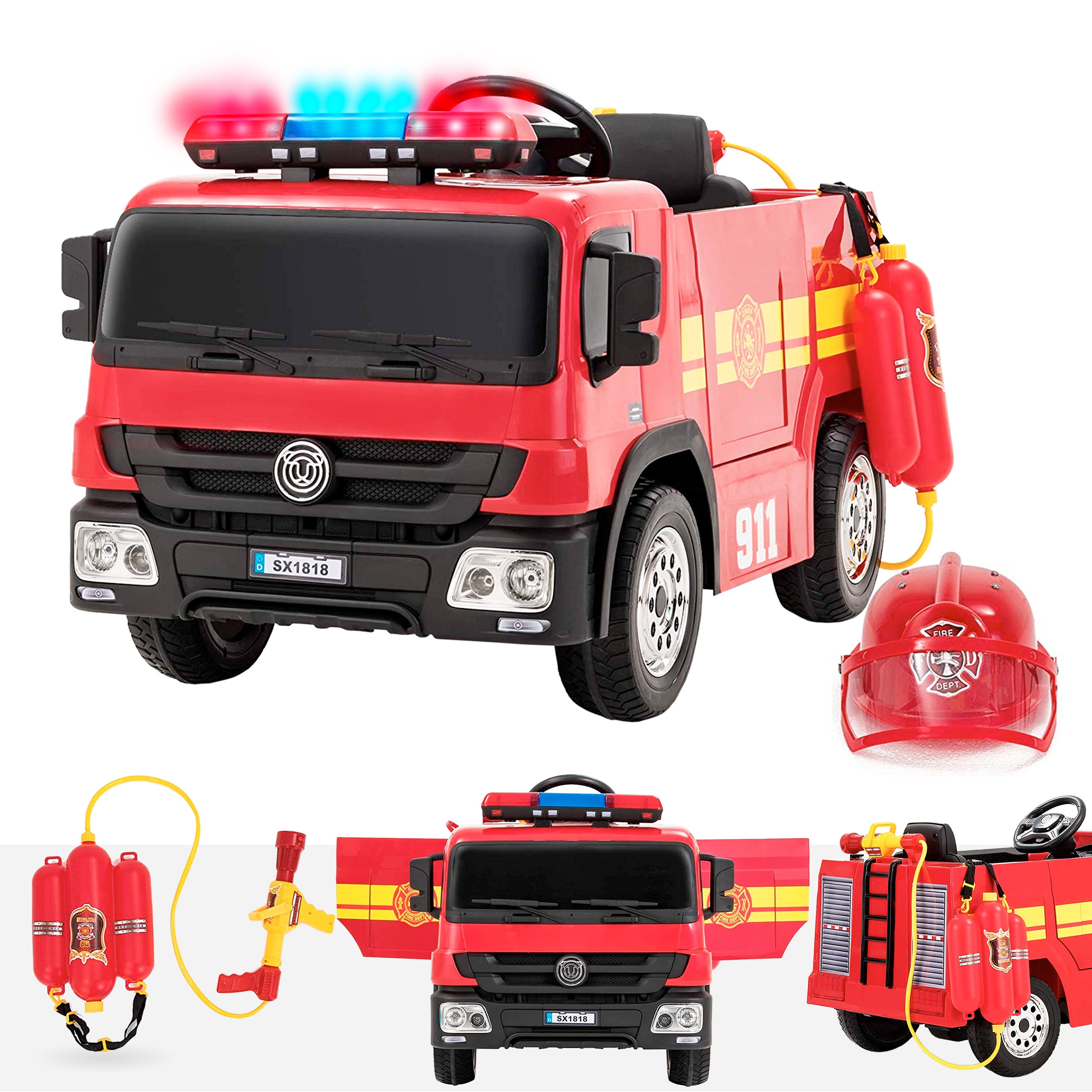 electric fire engine ride on