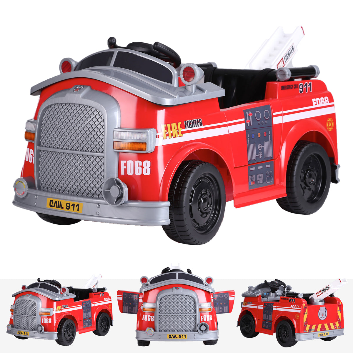 kids electric fire engine