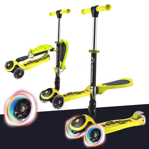 kids yellow scooter