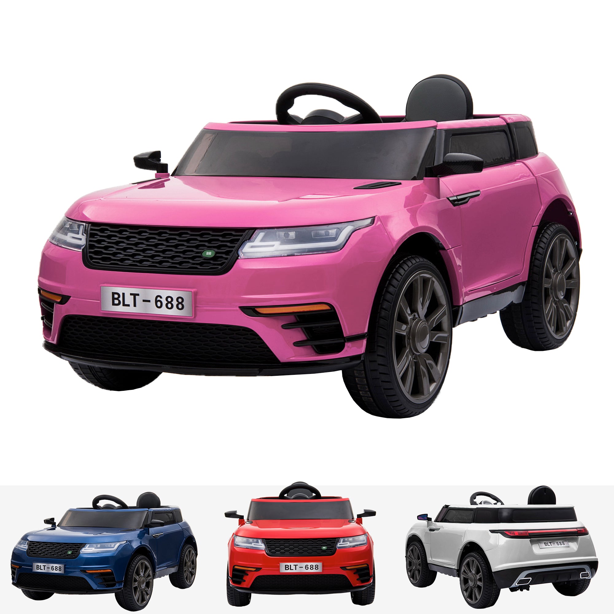 kids pink range rover
