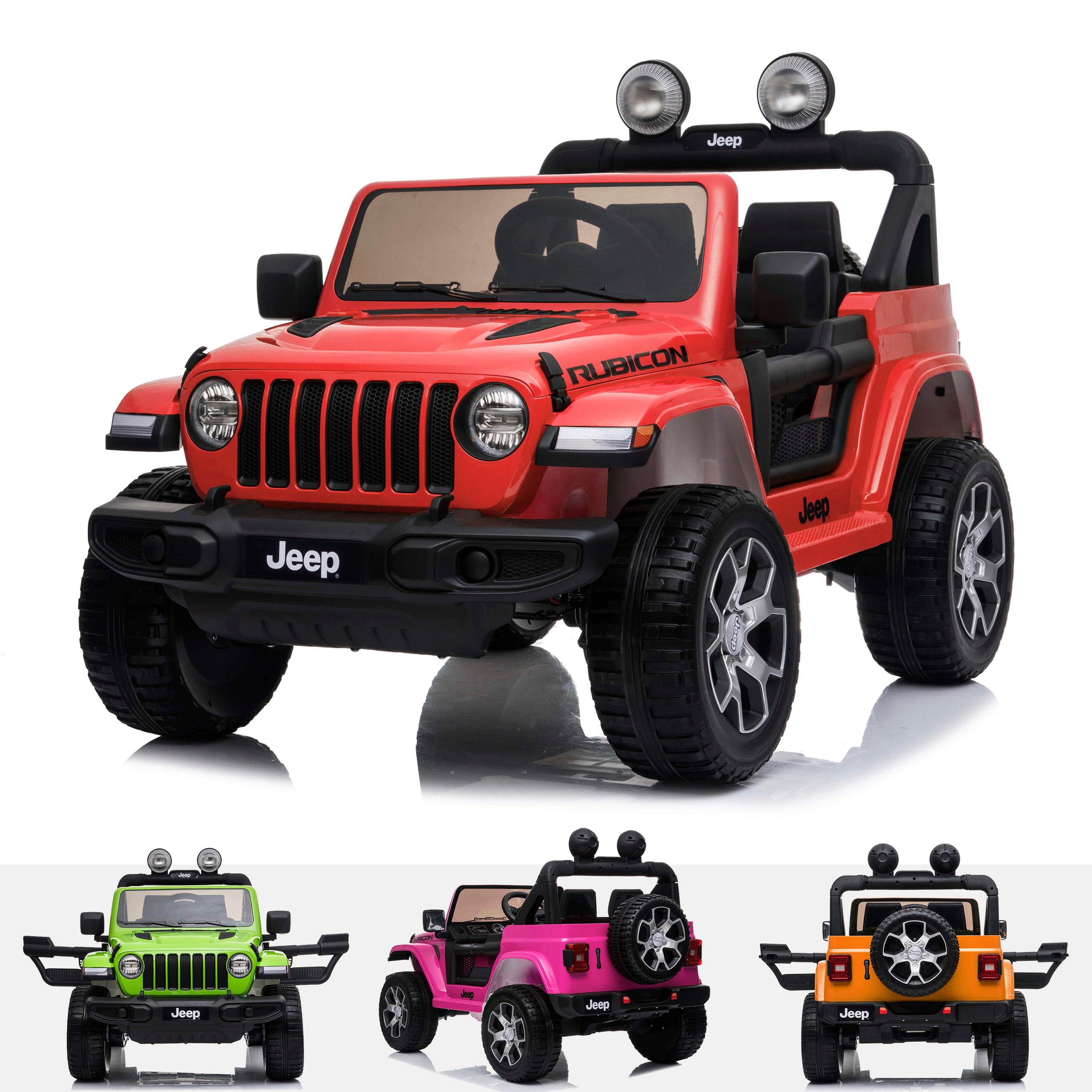 Jeep Wrangler Rubicon 12V Battery Electric Ride On Car — RiiRoo