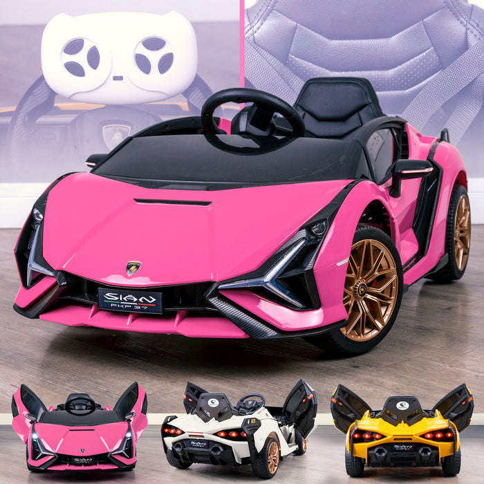 Kids Lamborghini Sian Performante 12V Battery Electric Ride On Car — RiiRoo