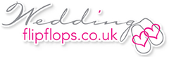 wedding flip flops logo