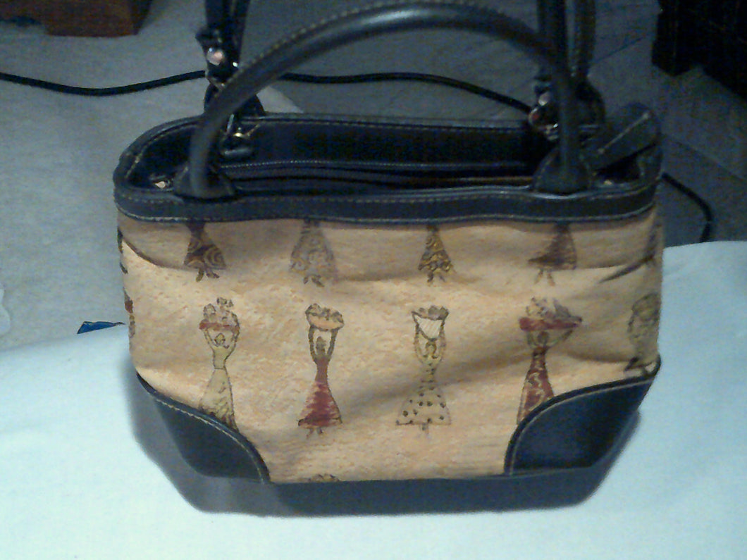 Vtg Etienne Aigner Canvas Crossbody Handbag (Authentic)