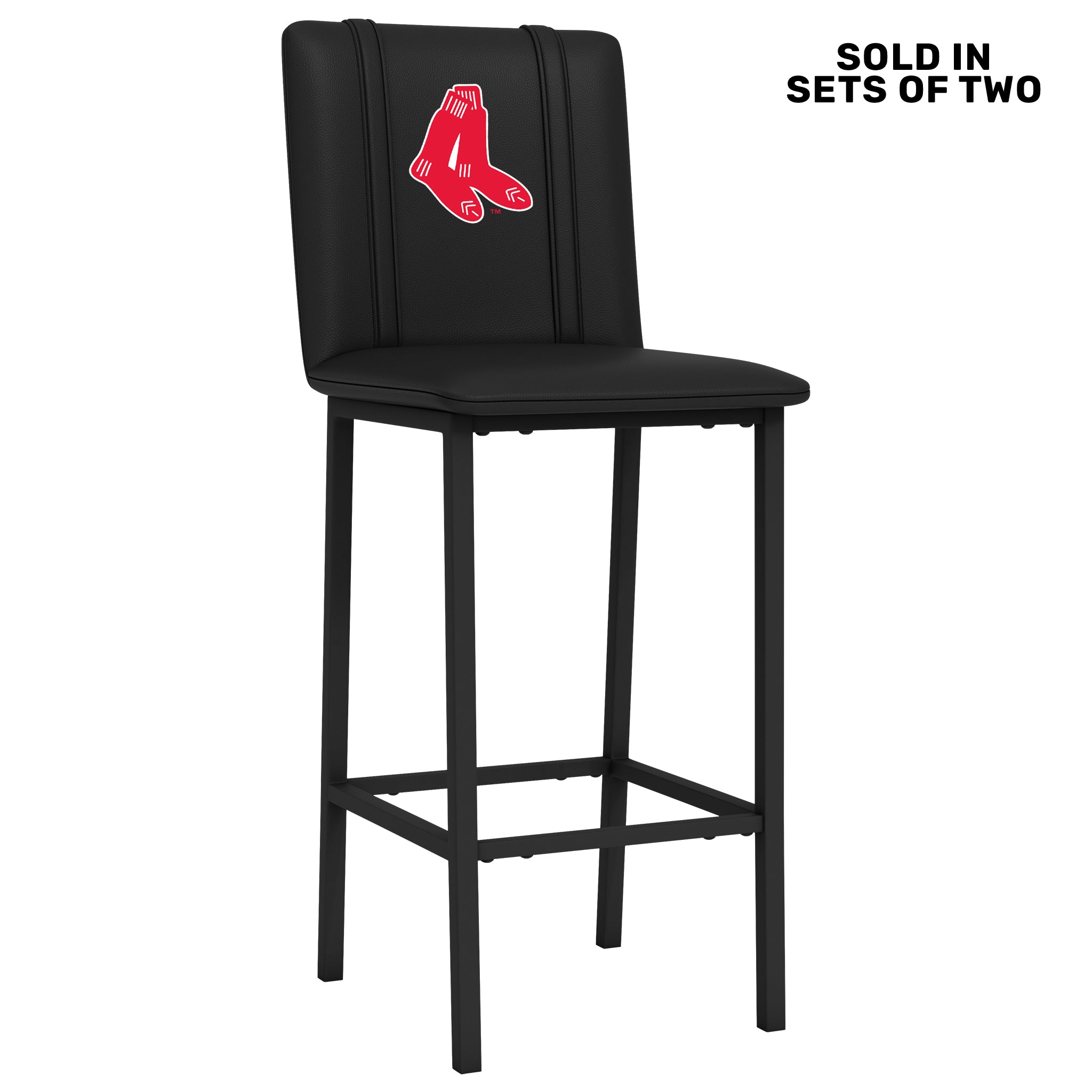 Bar Stool 500 with Boston Red Sox Cooperstown Primary Set of 2