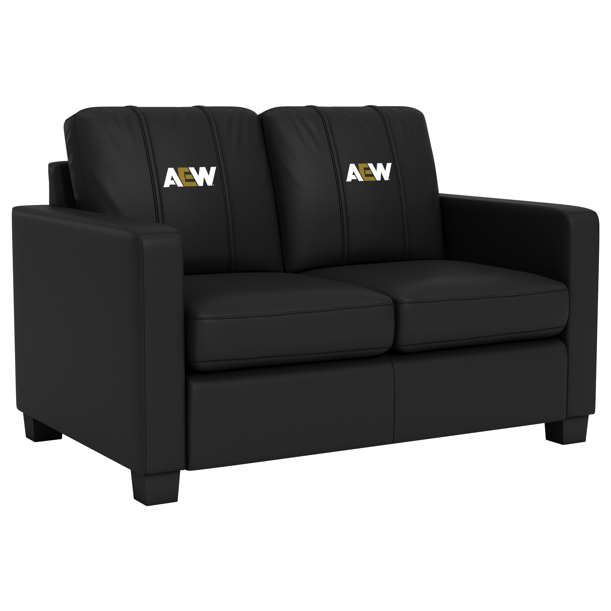 Dyno Stationary Loveseat with All Elite Wrestling Primary Logo