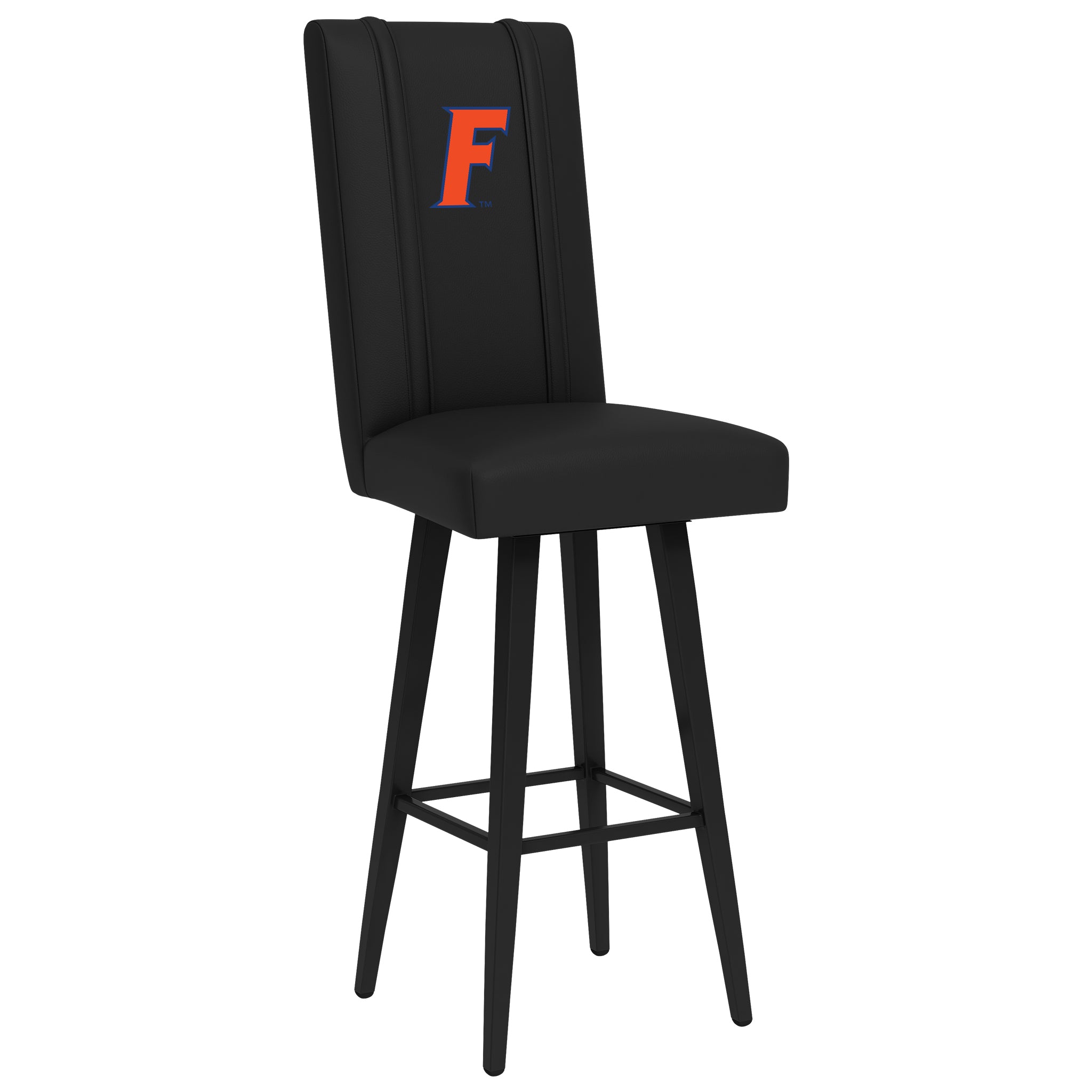 Florida Gators Swivel Bar Stool With Florida Gators Letter F Logo Panel