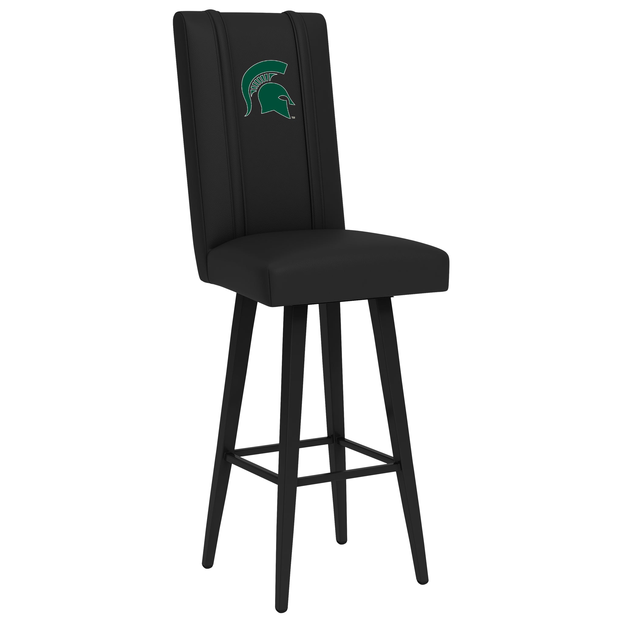 Michigan State Spartans Swivel Bar Stool 2000 With Michigan State Spartans Logo