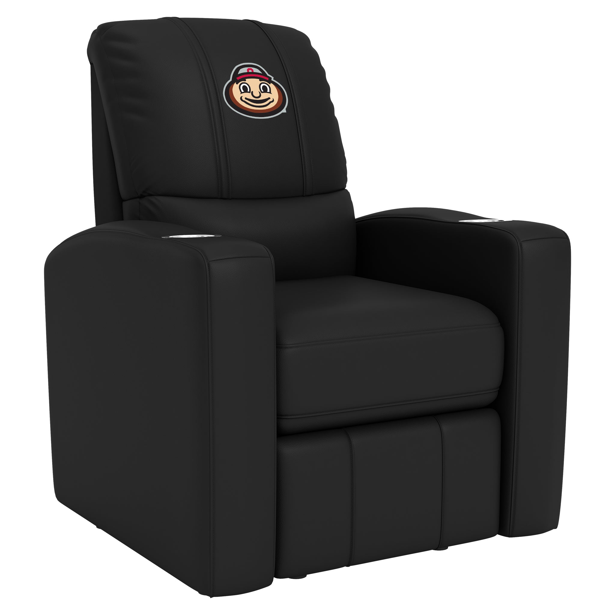 Ohio State Stealth Recliner with Ohio State Buckeyes Brutus Head Logo  