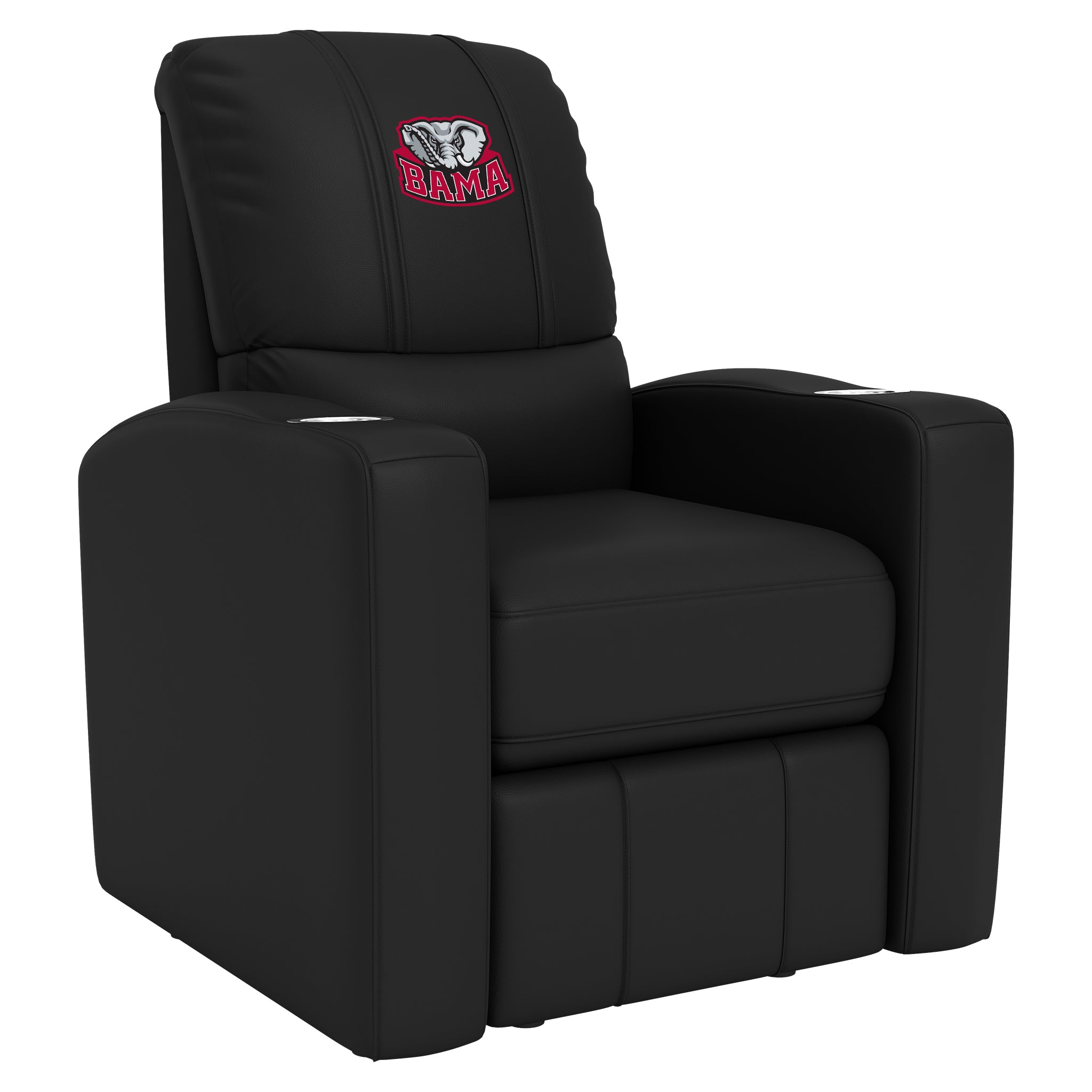 Alabama Crimson Tide Stealth Recliner with Alabama Crimson Tide Bama Logo