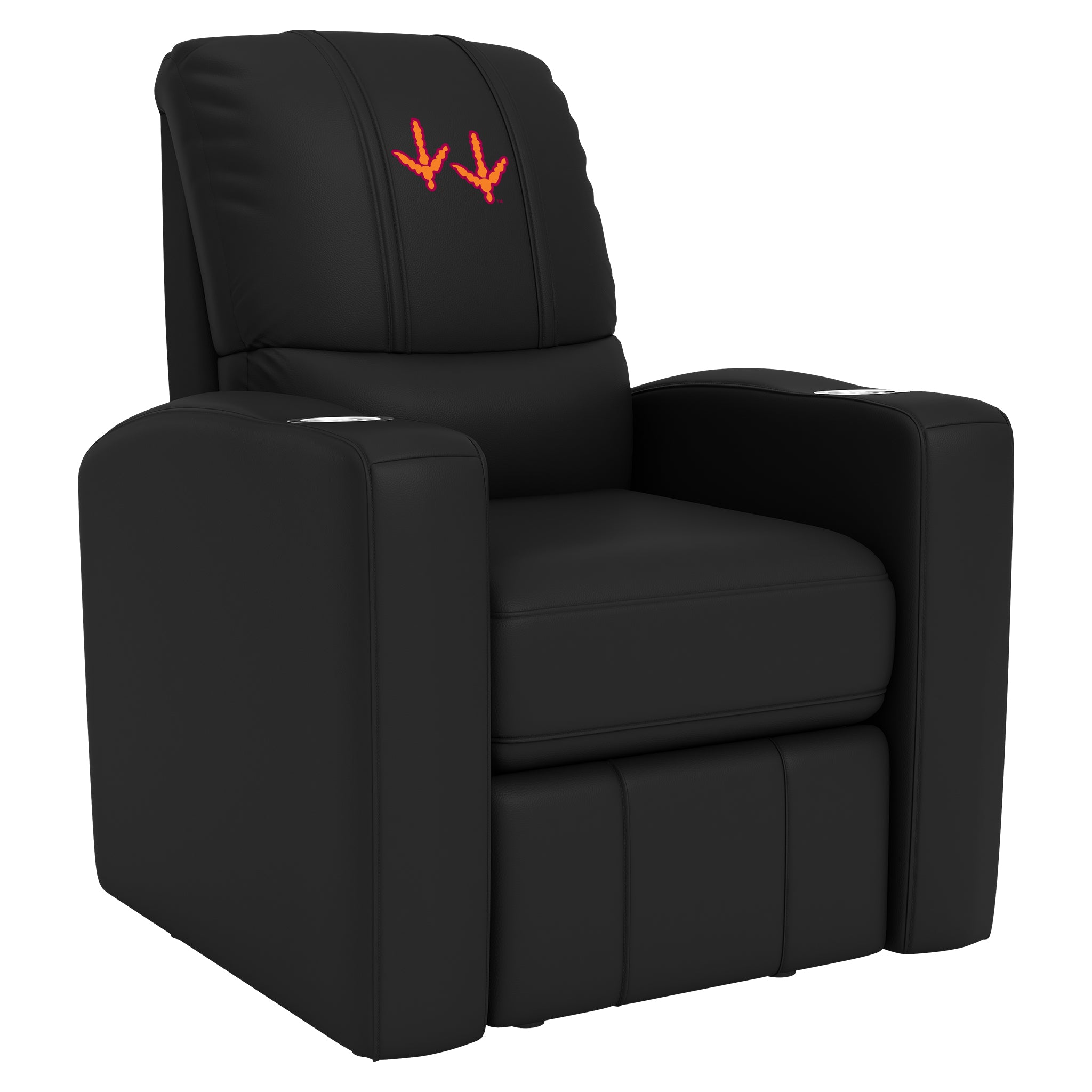 Virginia Tech Hokies Stealth Recliner with Virginia Tech Hokies Feet Logo