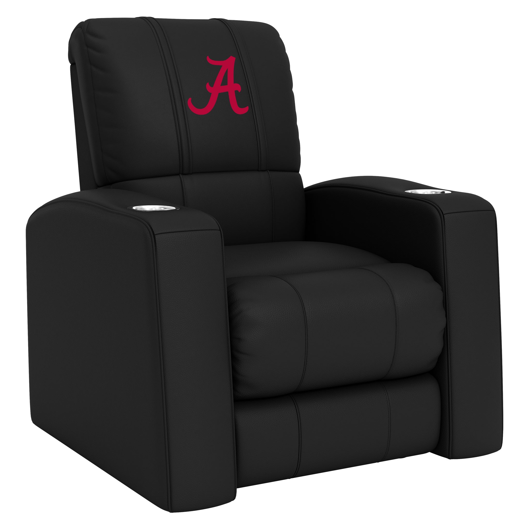 Alabama Crimson Tide Home Theater Recliner with Alabama Crimson Tide Red A Logo