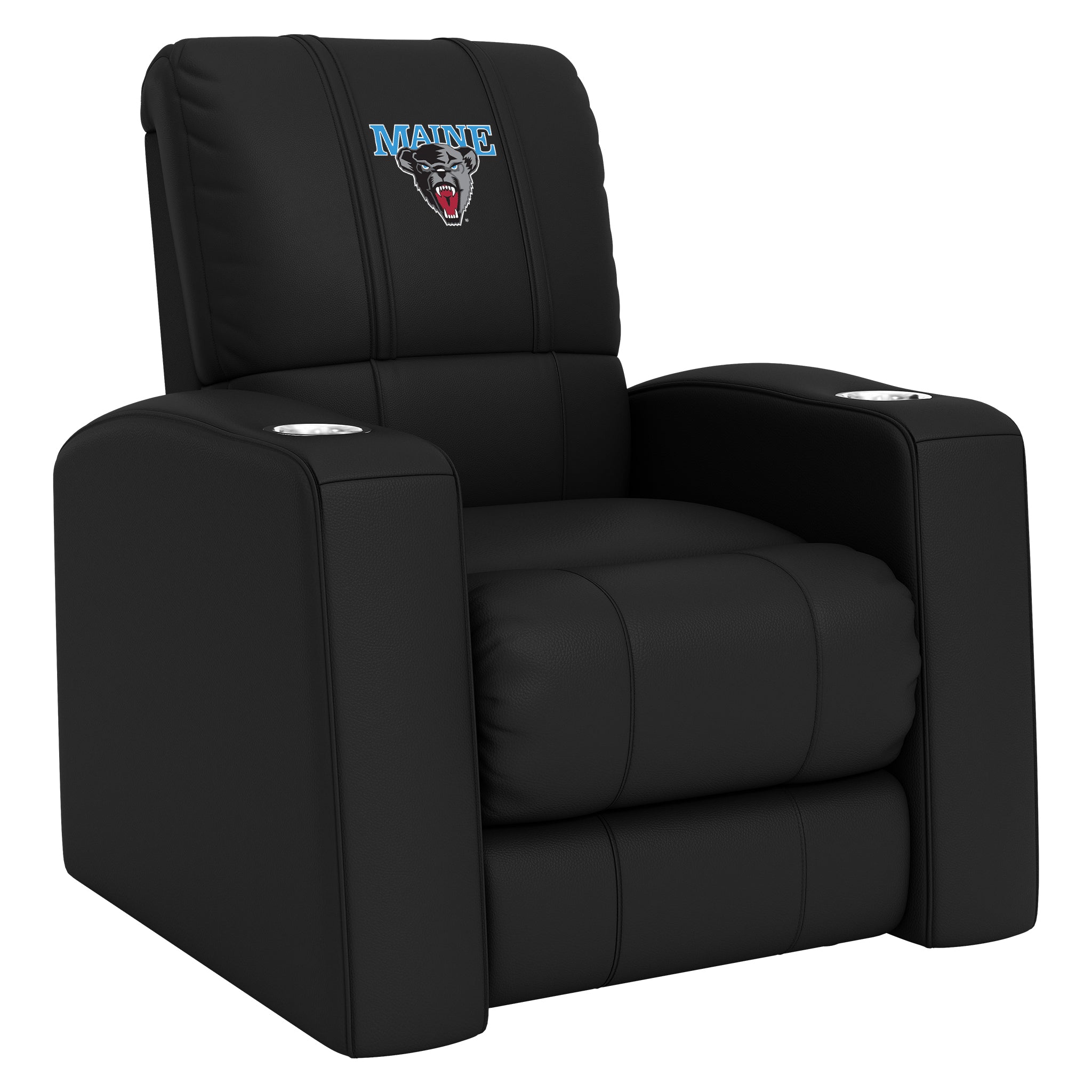 Maine Black Bears Home Theater Recliner with Maine Black Bears Logo