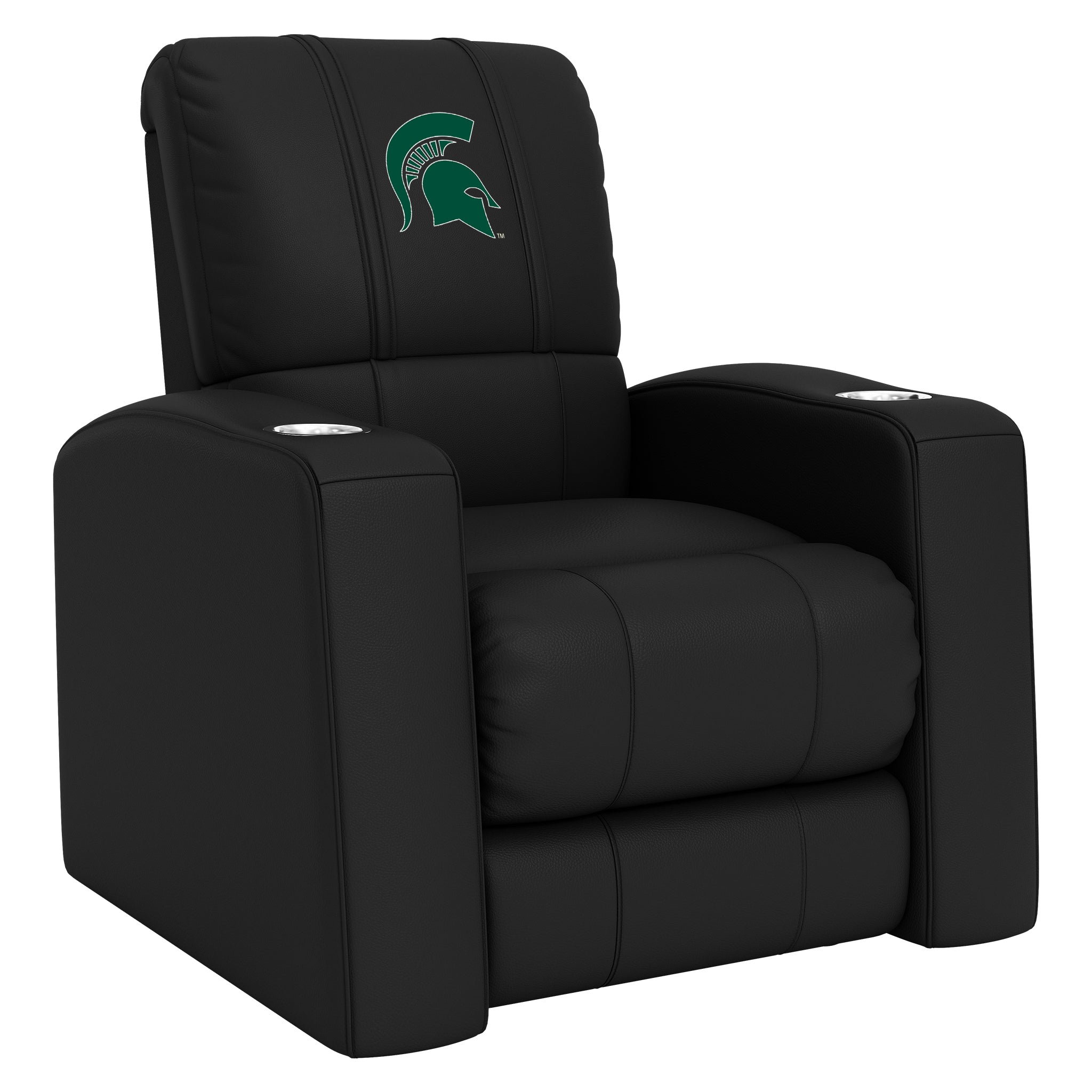 Michigan State Spartans Home Theater Recliner with Michigan State Spartans Logo