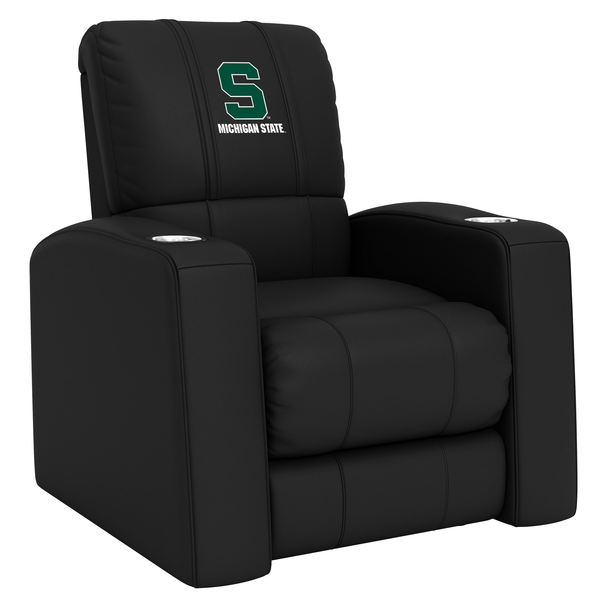 Michigan State Spartans Home Theater Recliner with Michigan State Secondary Logo