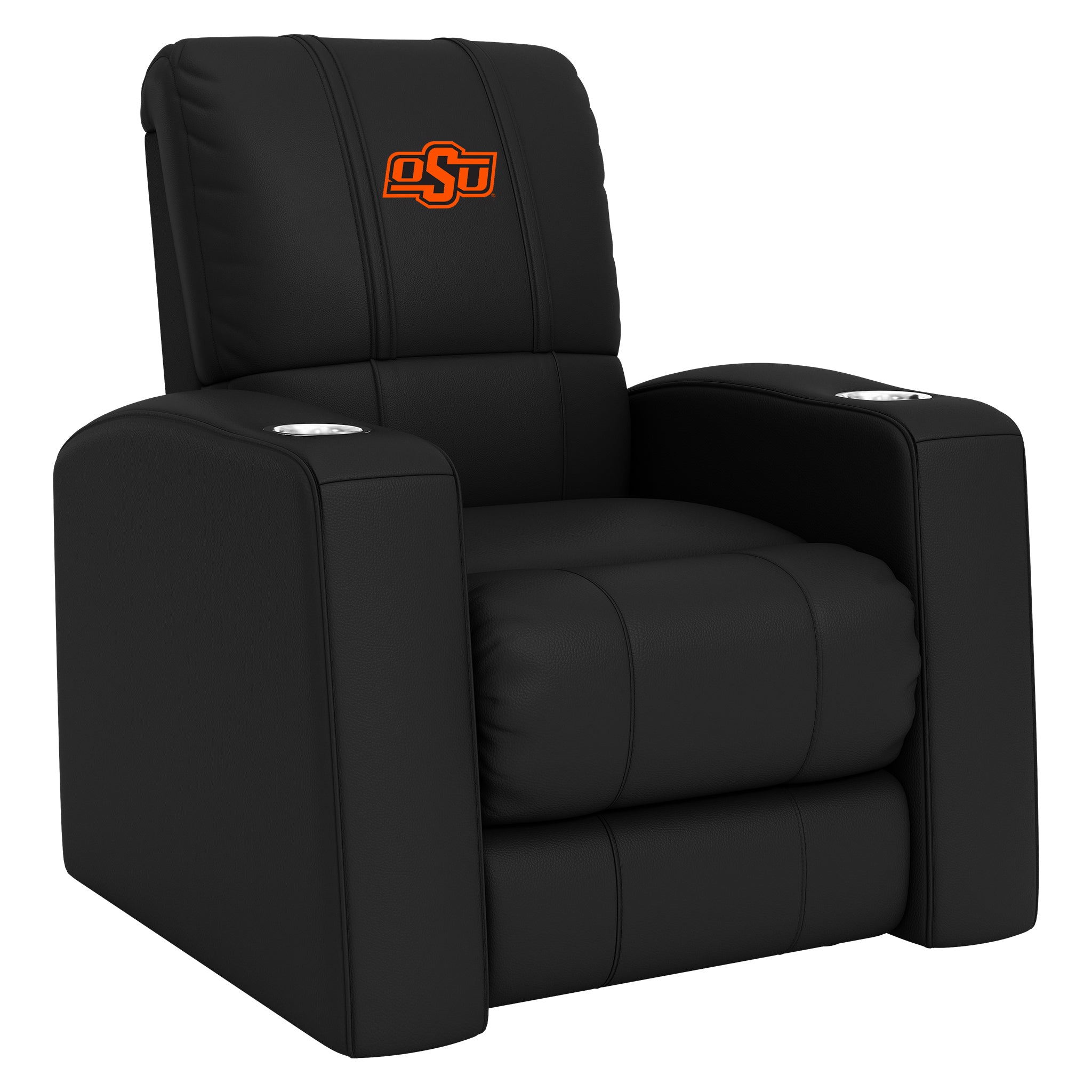 Oklahoma State Cowboys Home Theater Recliner with Oklahoma State Cowboys Logo