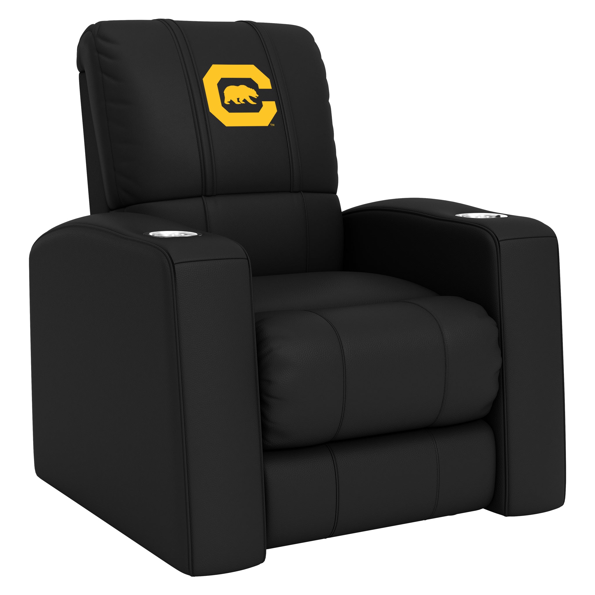 California Golden Bears Home Theater Recliner with California Golden Bears Secondary Logo