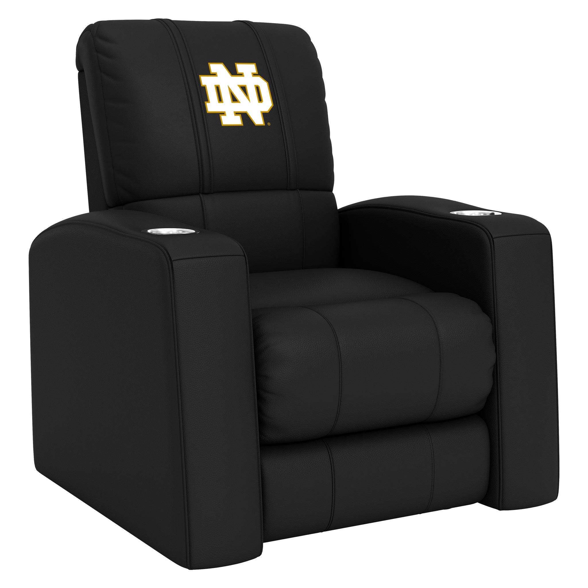 Notre Dame Home Theater Recliner with Notre Dame Secondary Logo