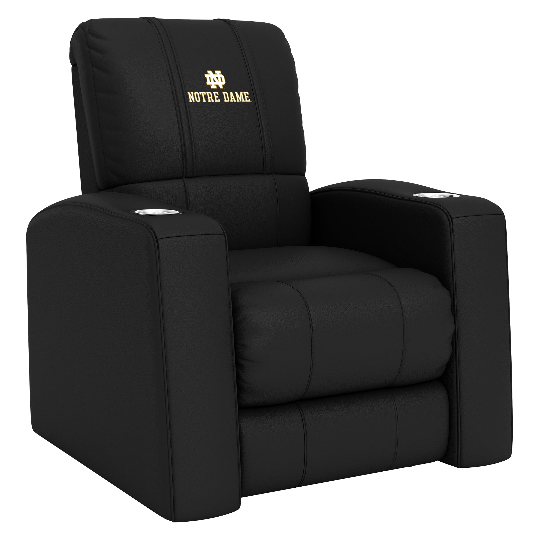 Notre Dame Home Theater Recliner with Notre Dame Alternate Logo