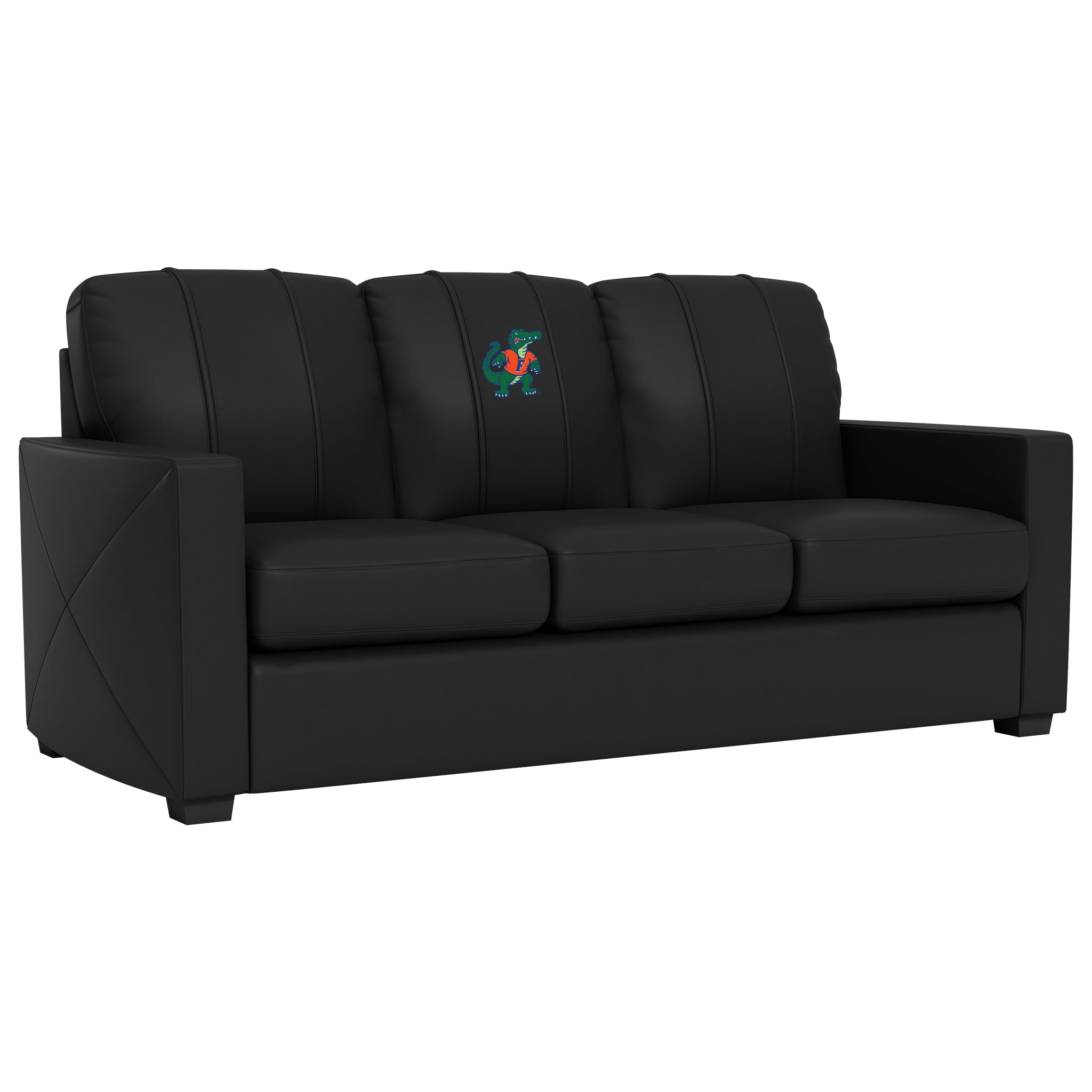 Florida Gators Silver Sofa with Florida Gators Alternate Logo Panel