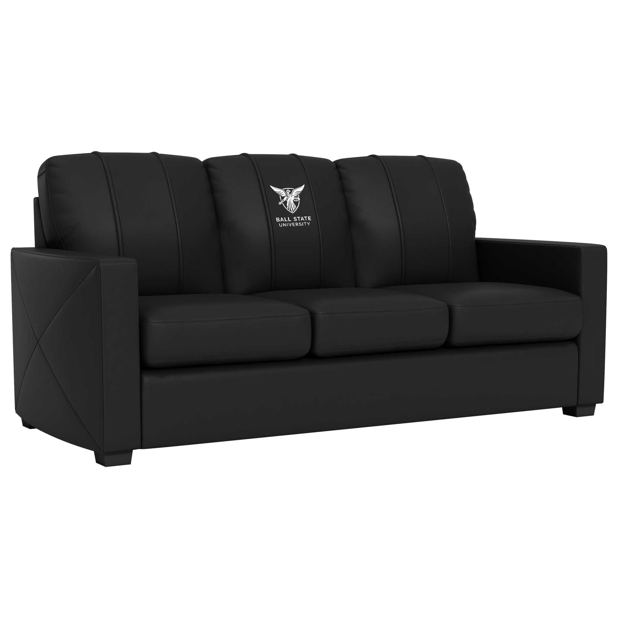 Ball State University Silver Sofa with Ball State University