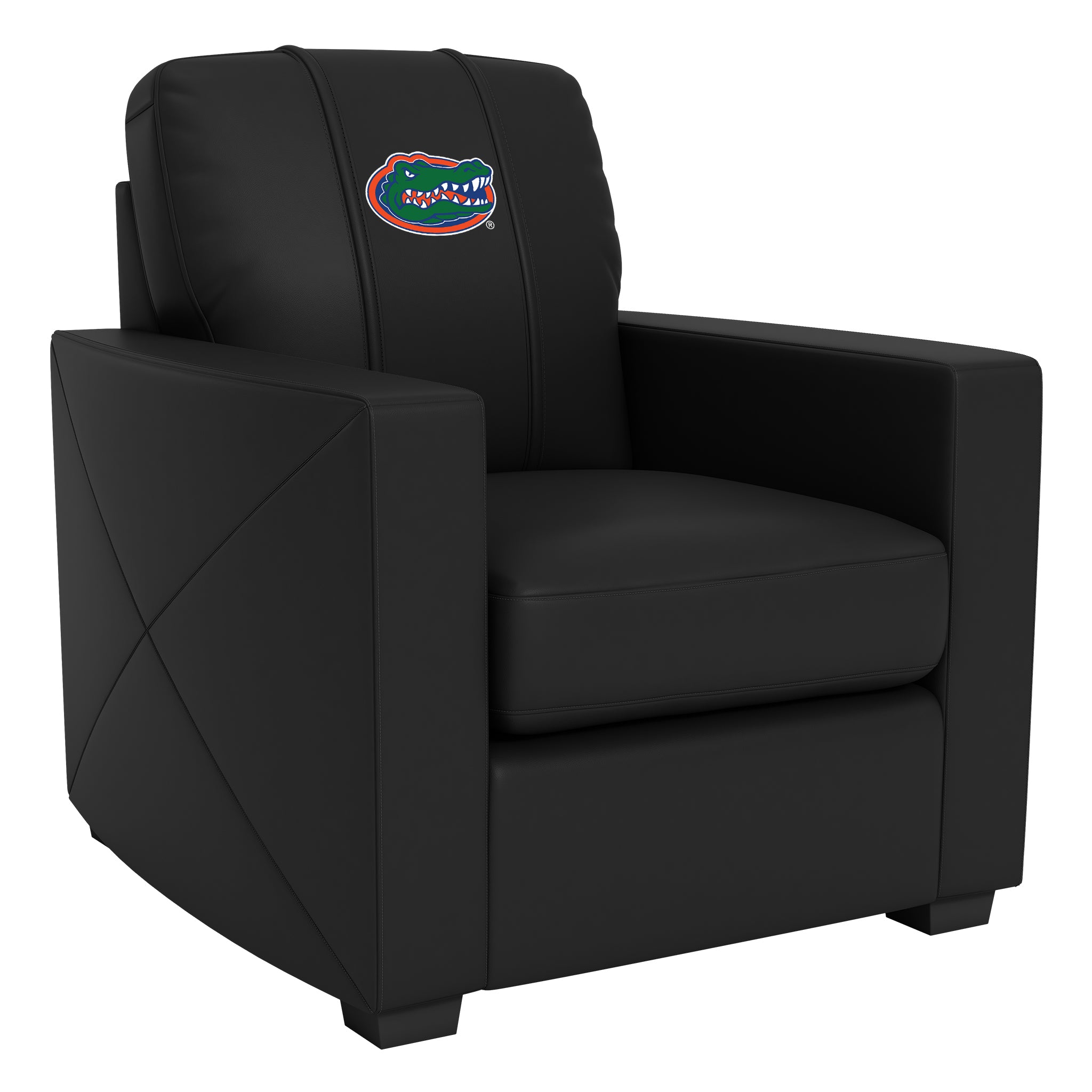 Florida Gators Silver Club Chair with Florida Gators Primary Logo Panel