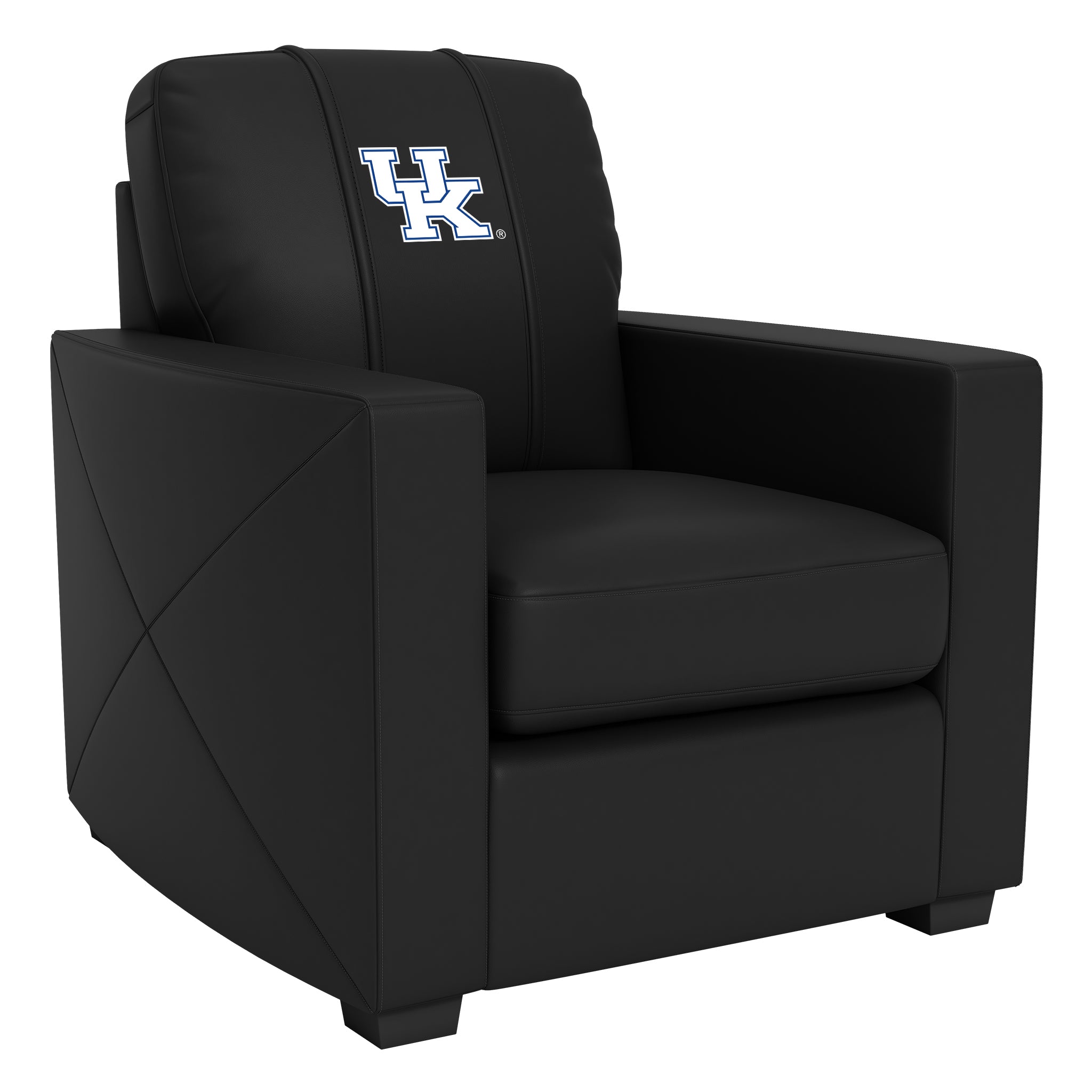 Kentucky Wildcats Silver Club Chair with Kentucky Wildcats Logo