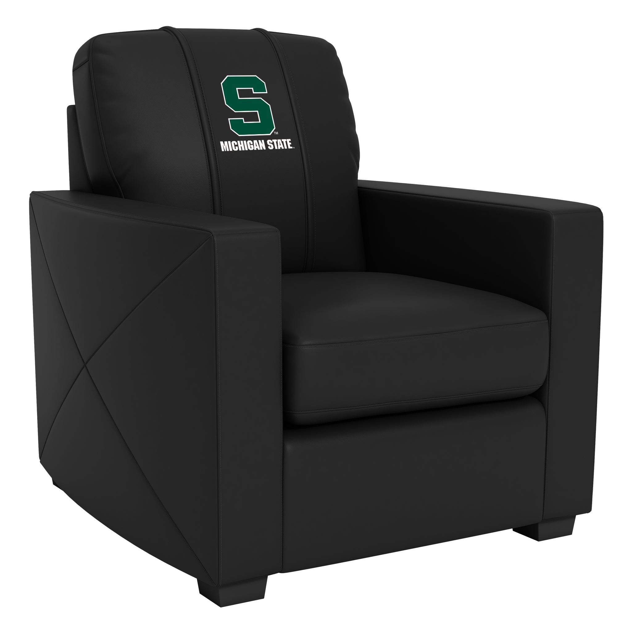 Michigan State Silver Club Chair with Michigan State Secondary Logo