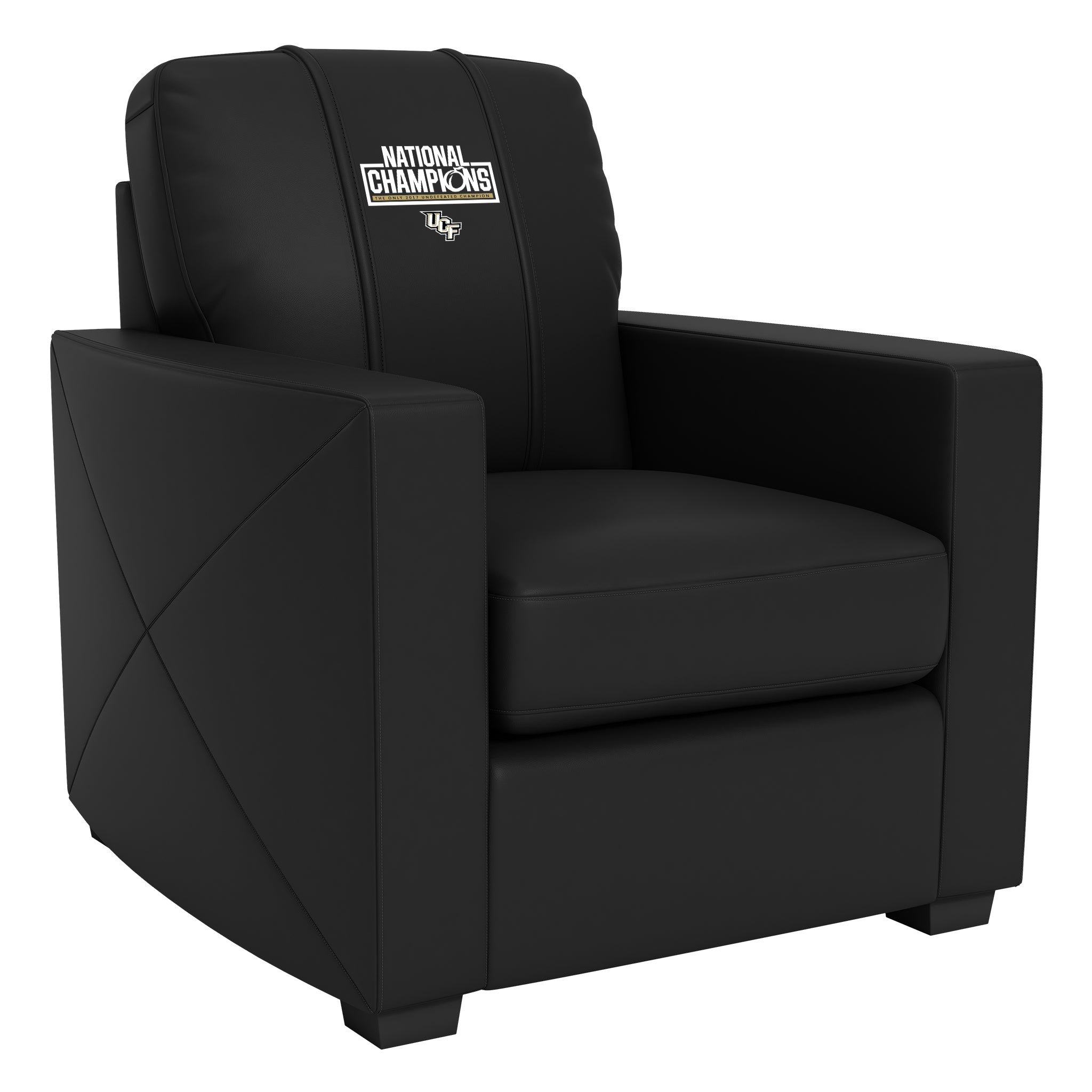 UCF Silver Club Chair with Central Florida UCF National Champions Logo Panel