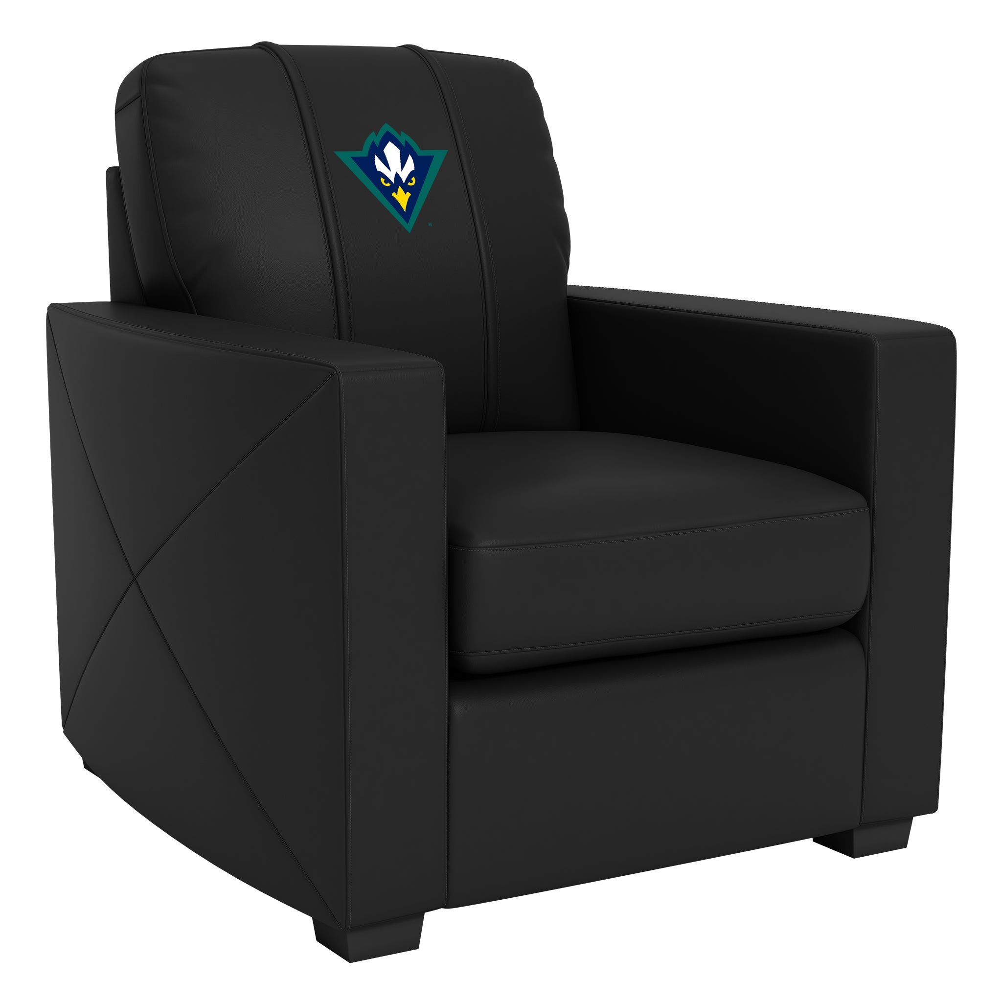 UNC Wilmington Silver Club Chair with UNC Wilmington Secondary Logo