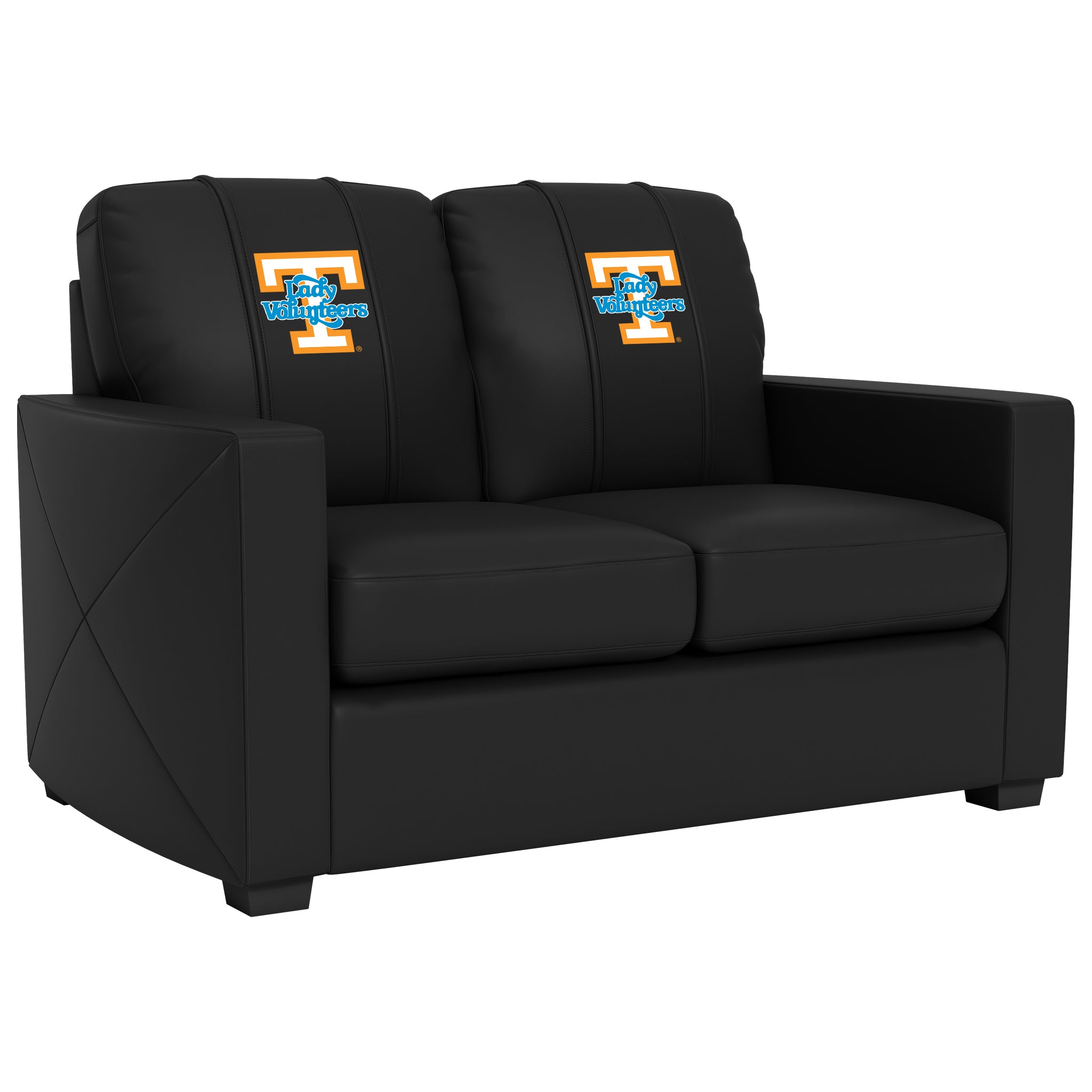 Tennessee Volunteers  Silver Loveseat with Tennessee Lady Volunteers Logo