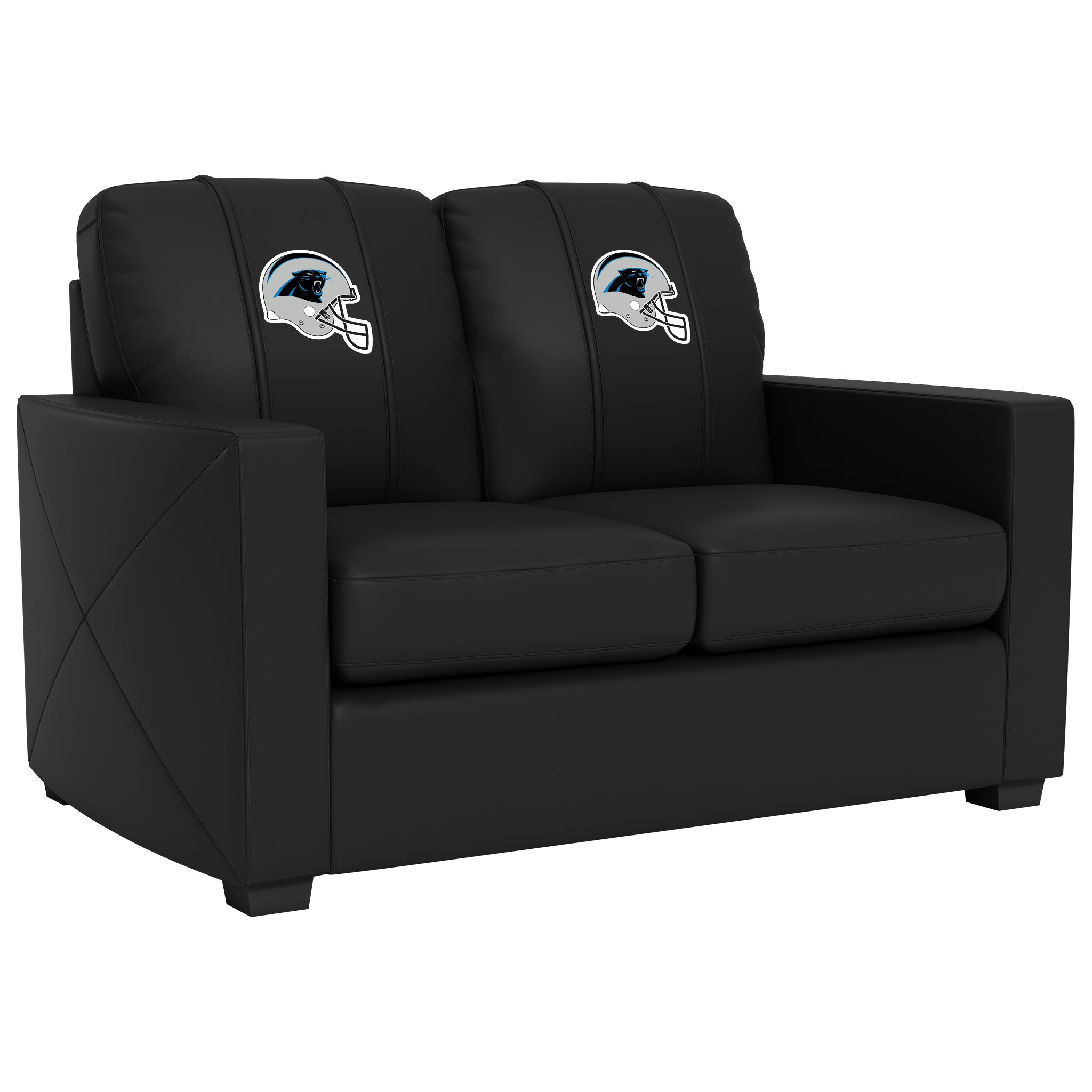 Carolina Panthers  Silver Loveseat