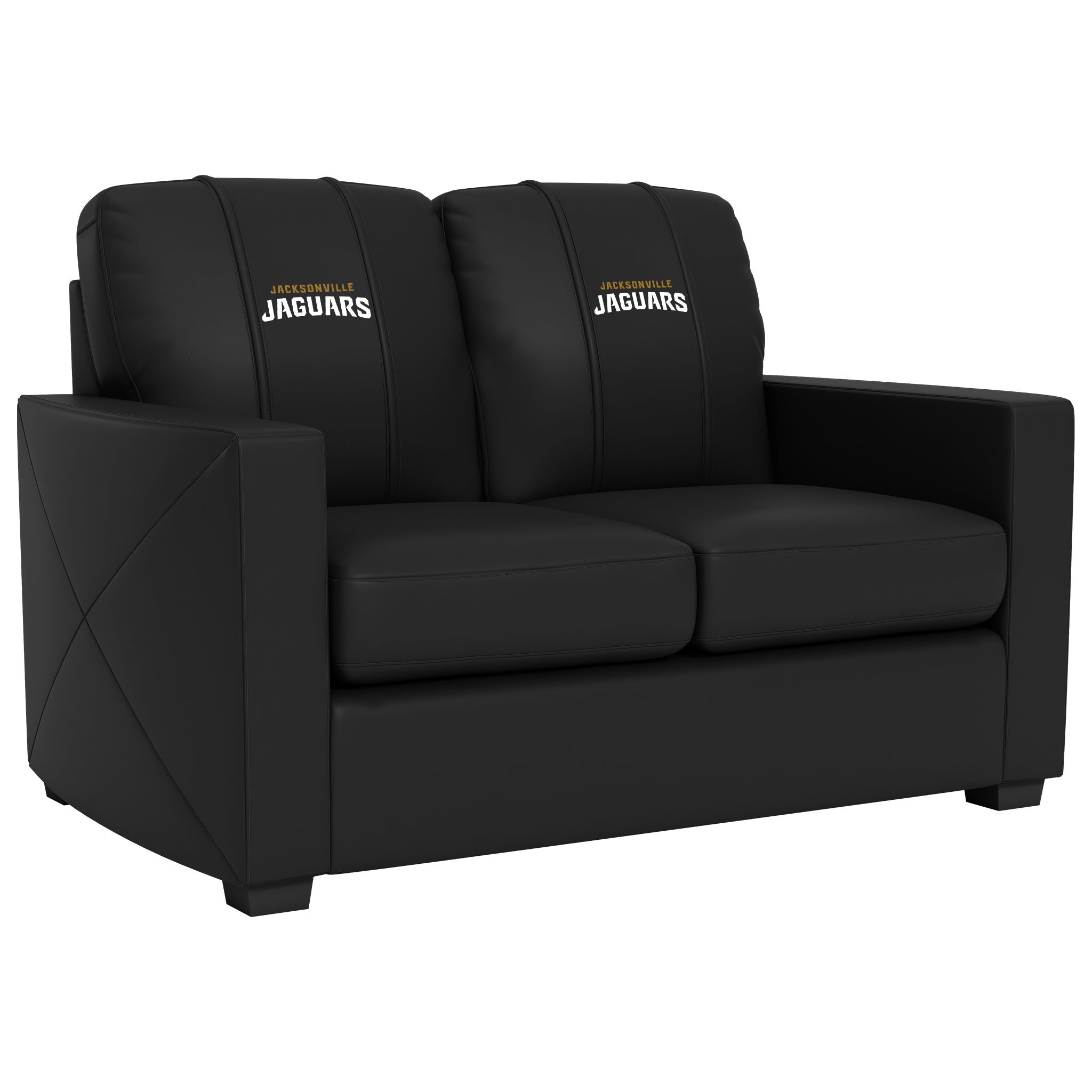 Jacksonville Jaguars  Silver Loveseat