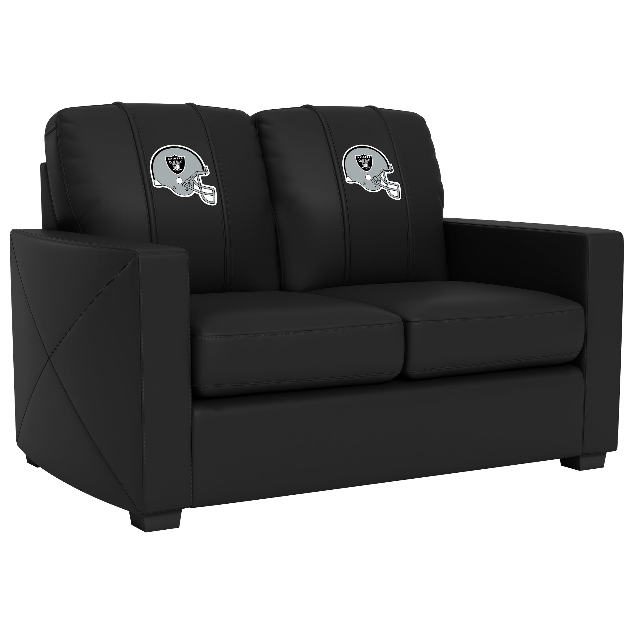 Las Vegas Raiders  Silver Loveseat