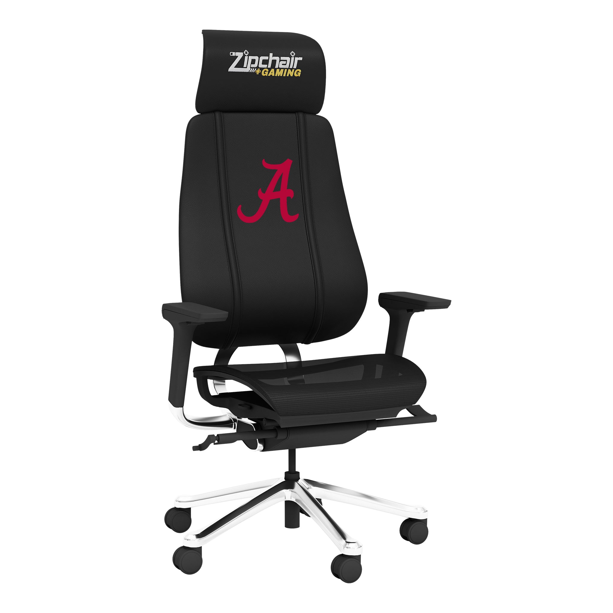 Alabama Crimson Tide PhantomX Gaming Chair with Alabama Crimson Tide Red A Logo