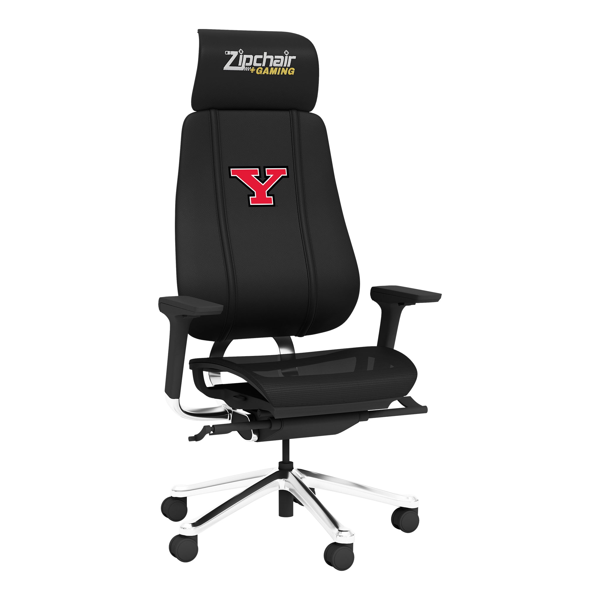 Youngstown State PhantomX Gaming Chair with Youngstown State Secondary Logo