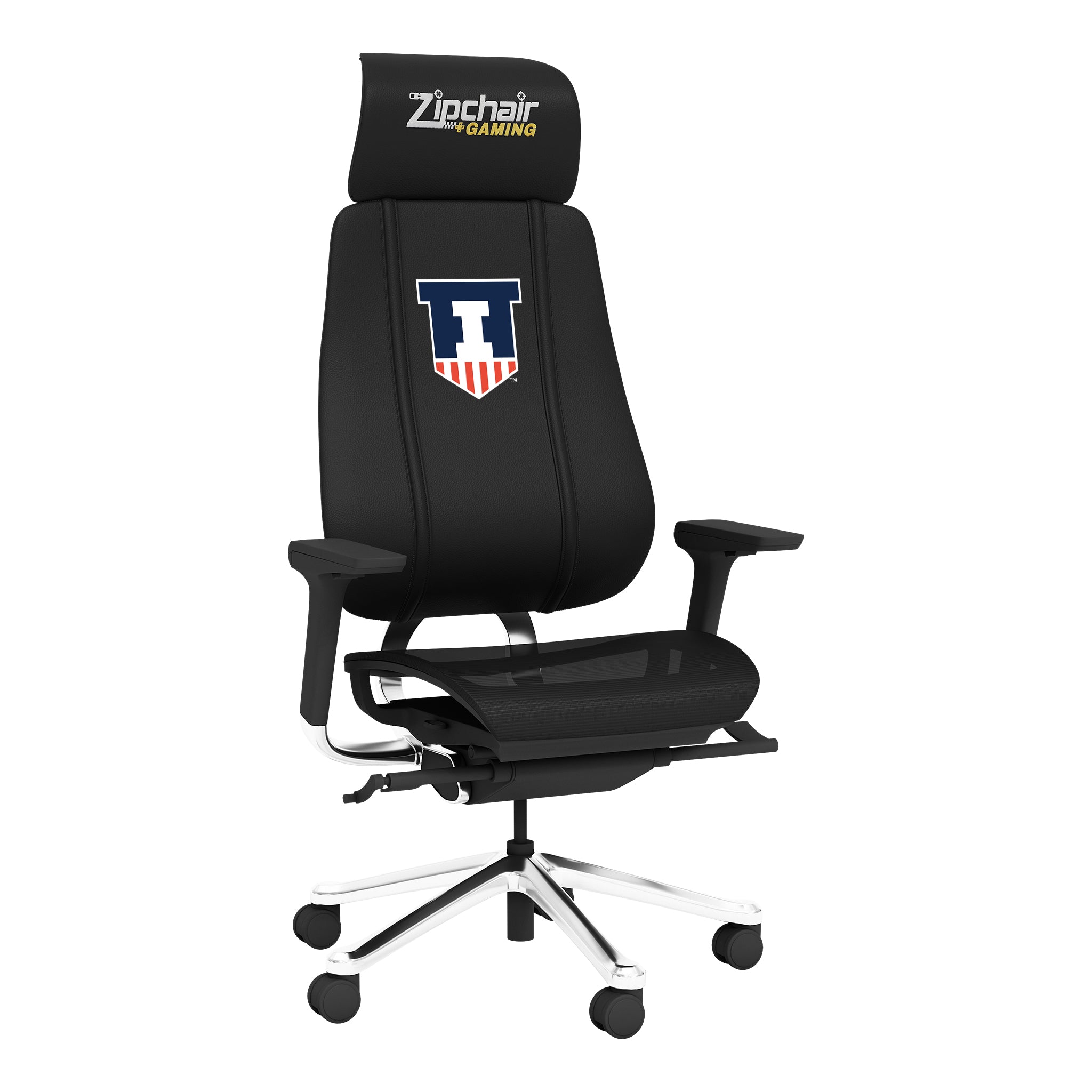 Illinois Fighting Illini PhantomX Gaming Chair with Illinois Fighting Illini Logo