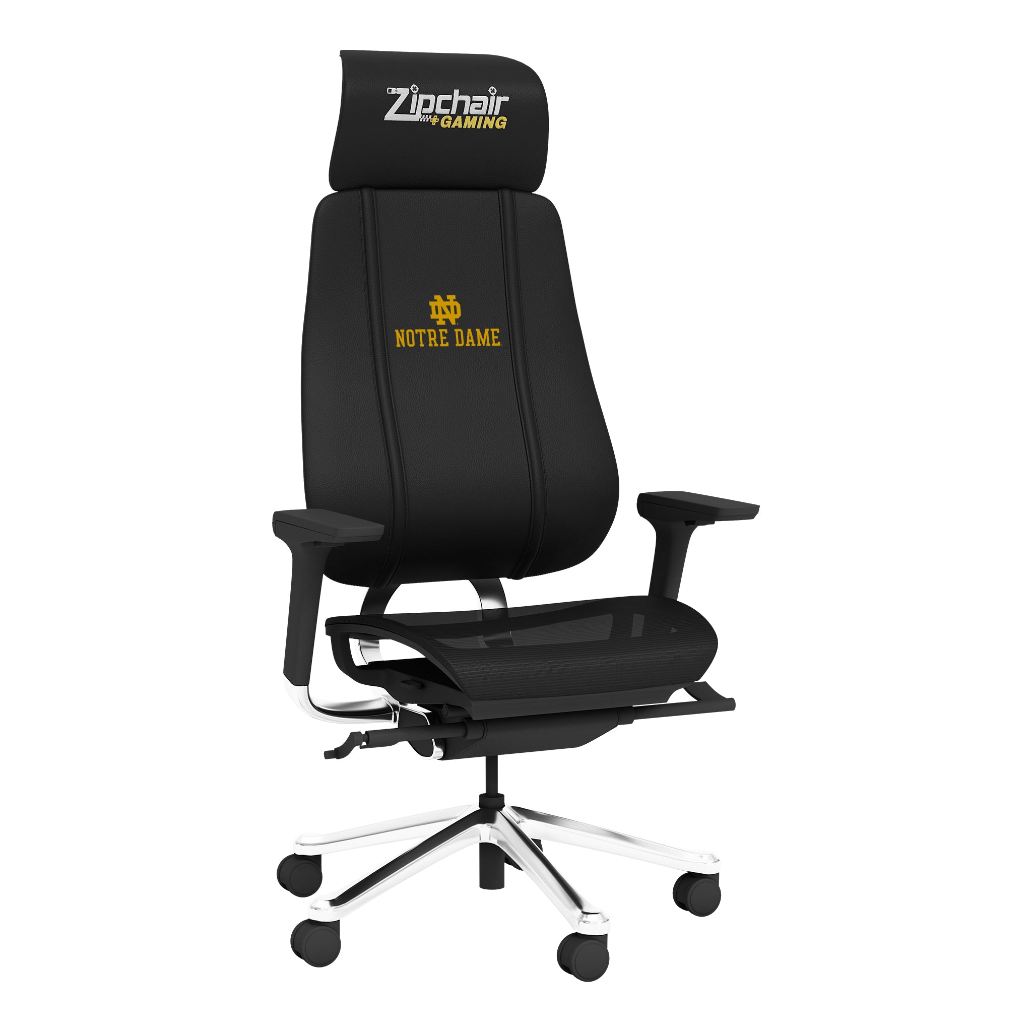 Notre Dame PhantomX Mesh Gaming Chair with Notre Dame Wordmark Logo