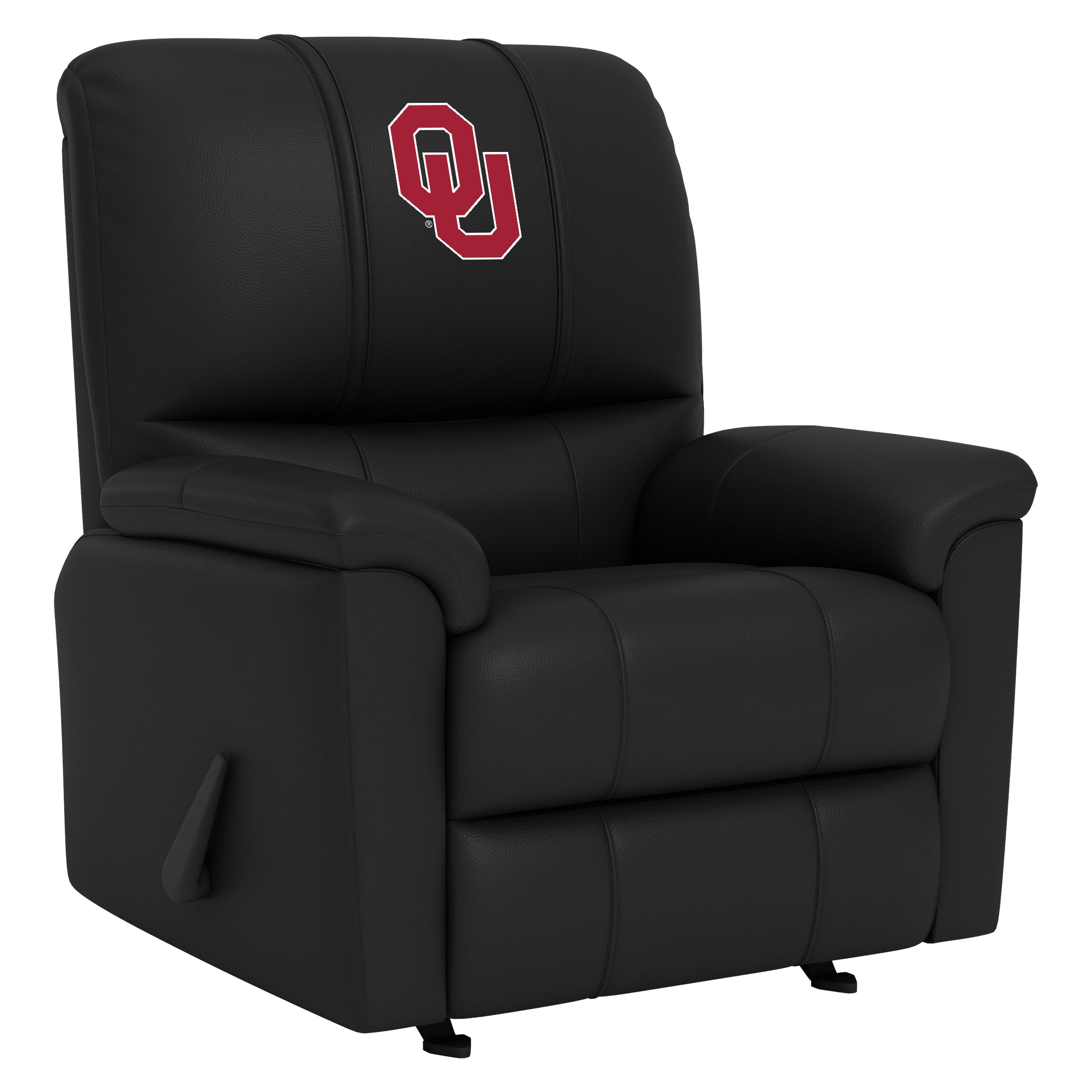 Oklahoma Sooners Silver Club Chair with Oklahoma Sooners Logo