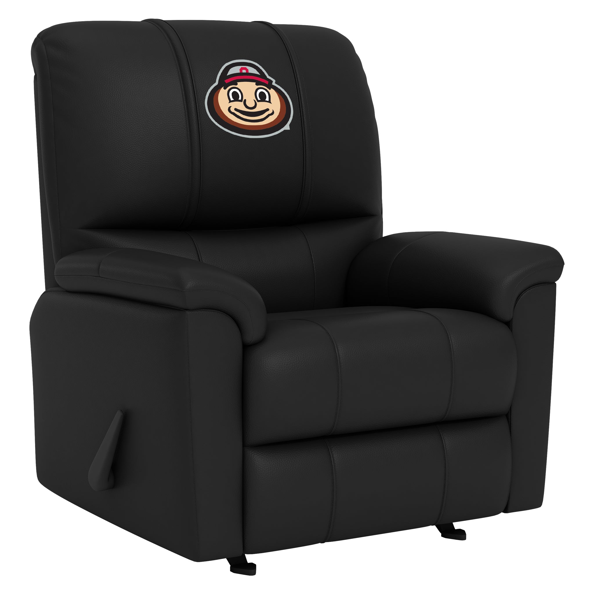 Ohio State Silver Club Chair with Ohio State Buckeyes Brutus Head Logo