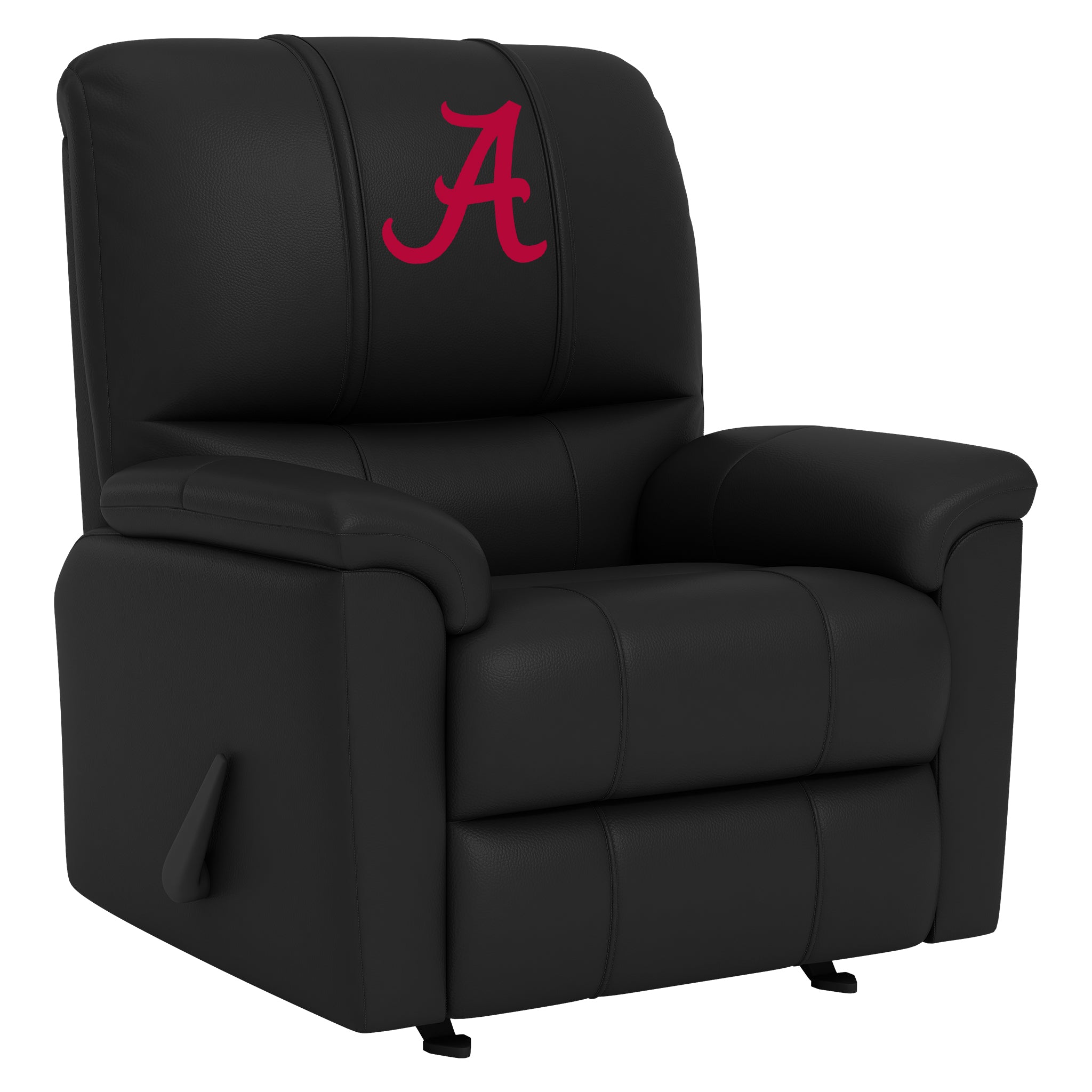 Alabama Crimson Tide Silver Club Chair with Alabama Crimson Tide Red A Logo