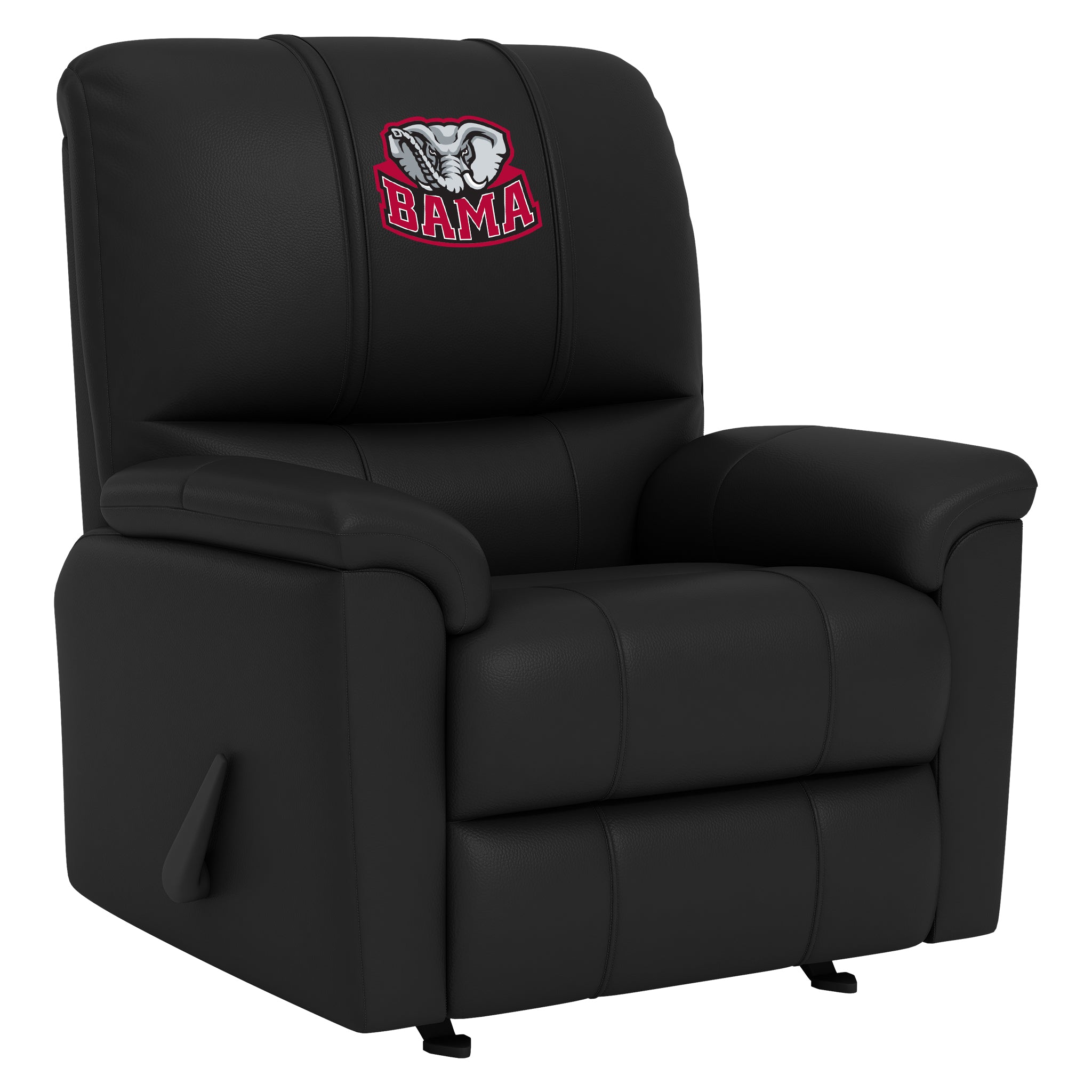 Alabama Crimson Tide Silver Club Chair with Alabama Crimson Tide Bama Logo