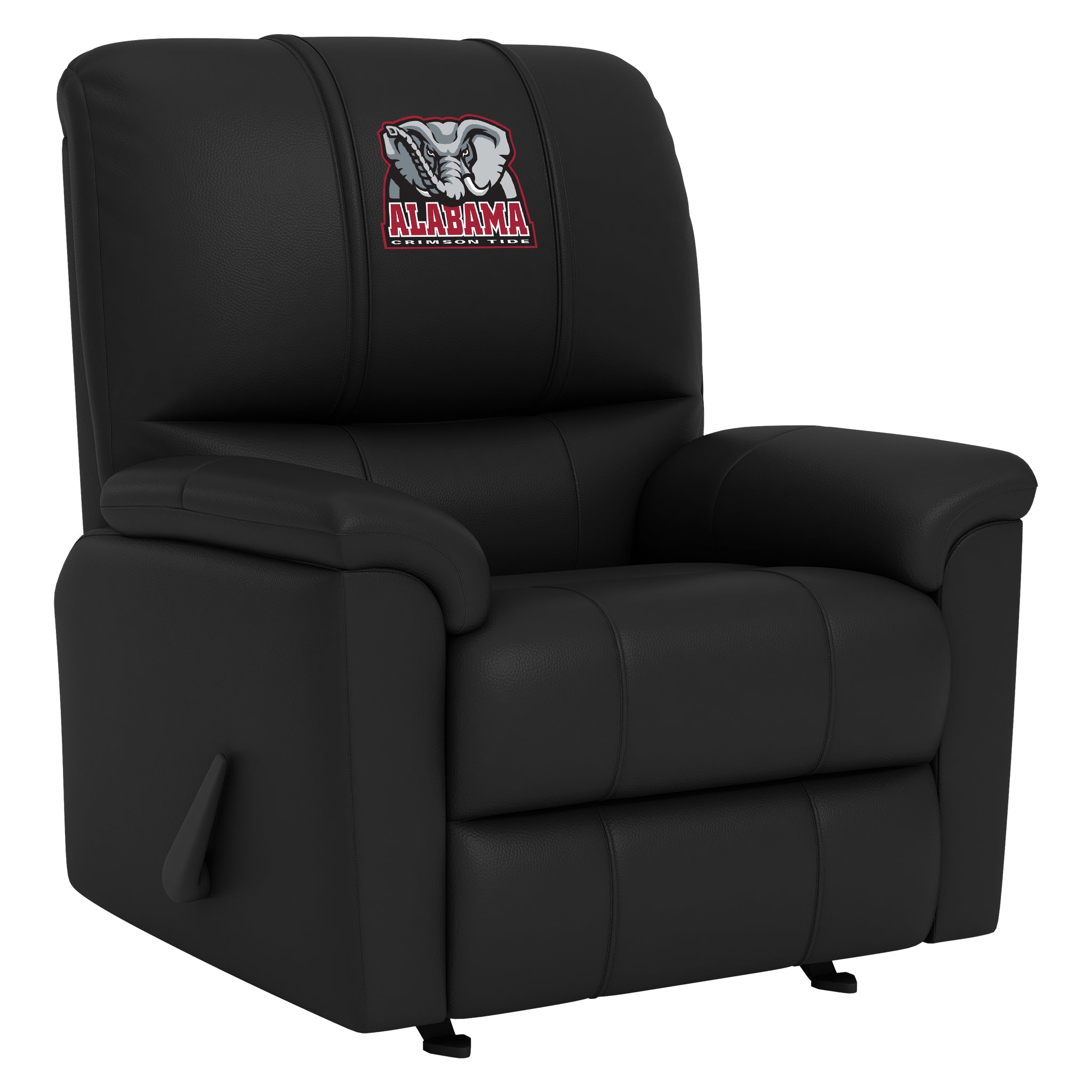 Alabama Crimson Tide Silver Club Chair with Alabama Crimson Tide Elephant Logo