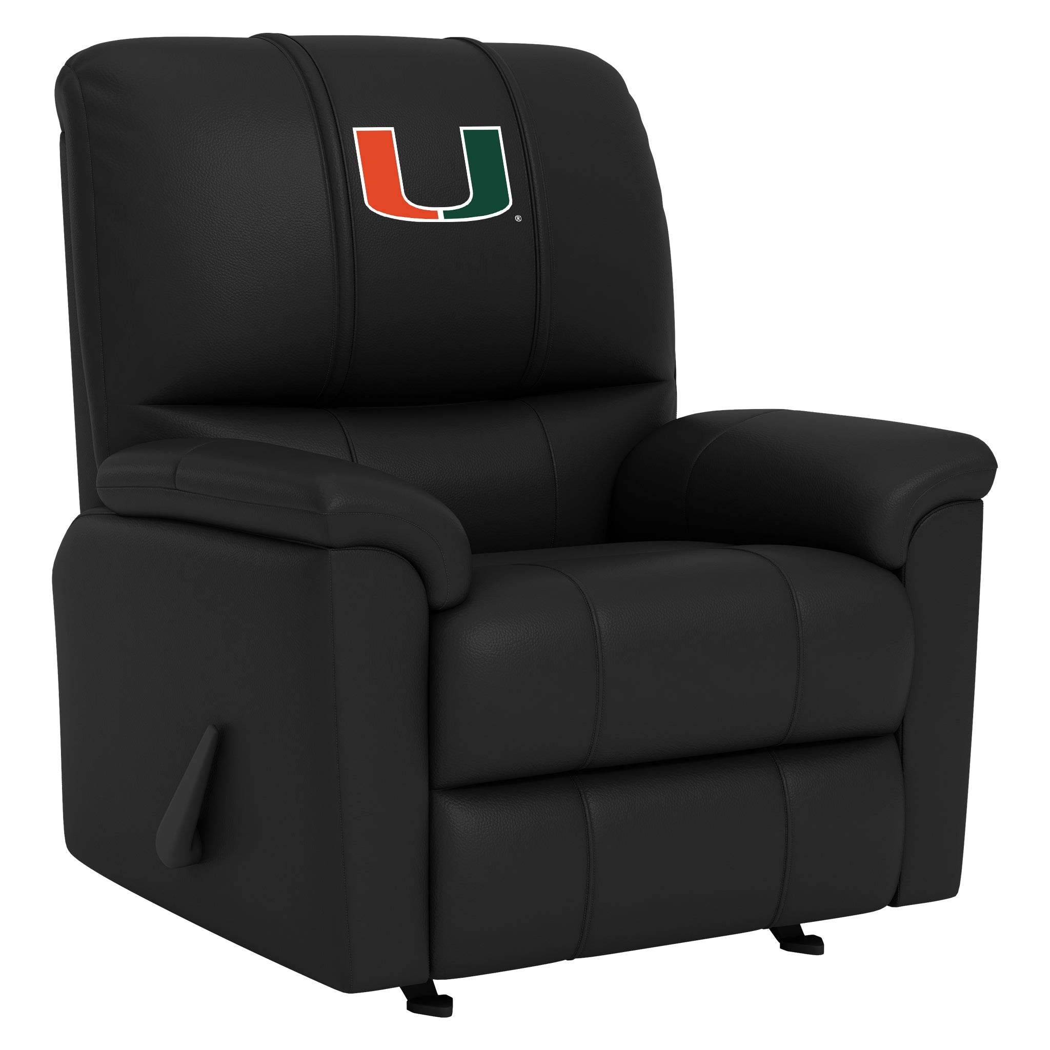 Miami Hurricanes Silver Club Chair with Miami Hurricanes Logo