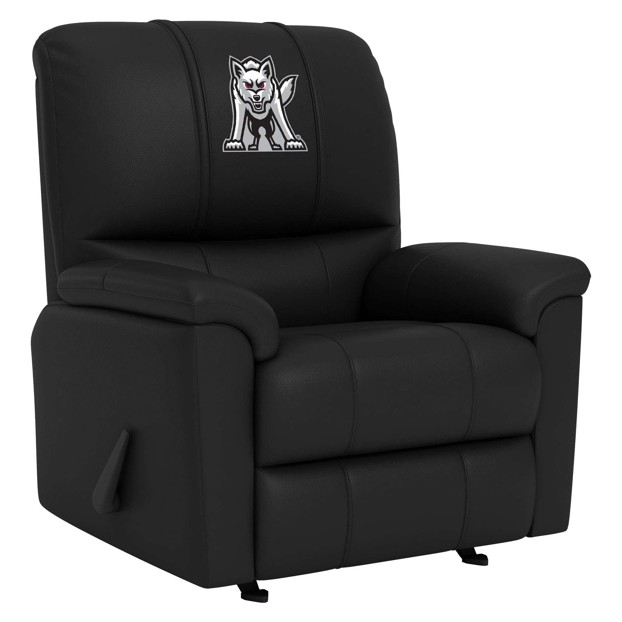 South Dakota Coyotes Silver Club Chair with South Dakota Coyotes Emblem Logo