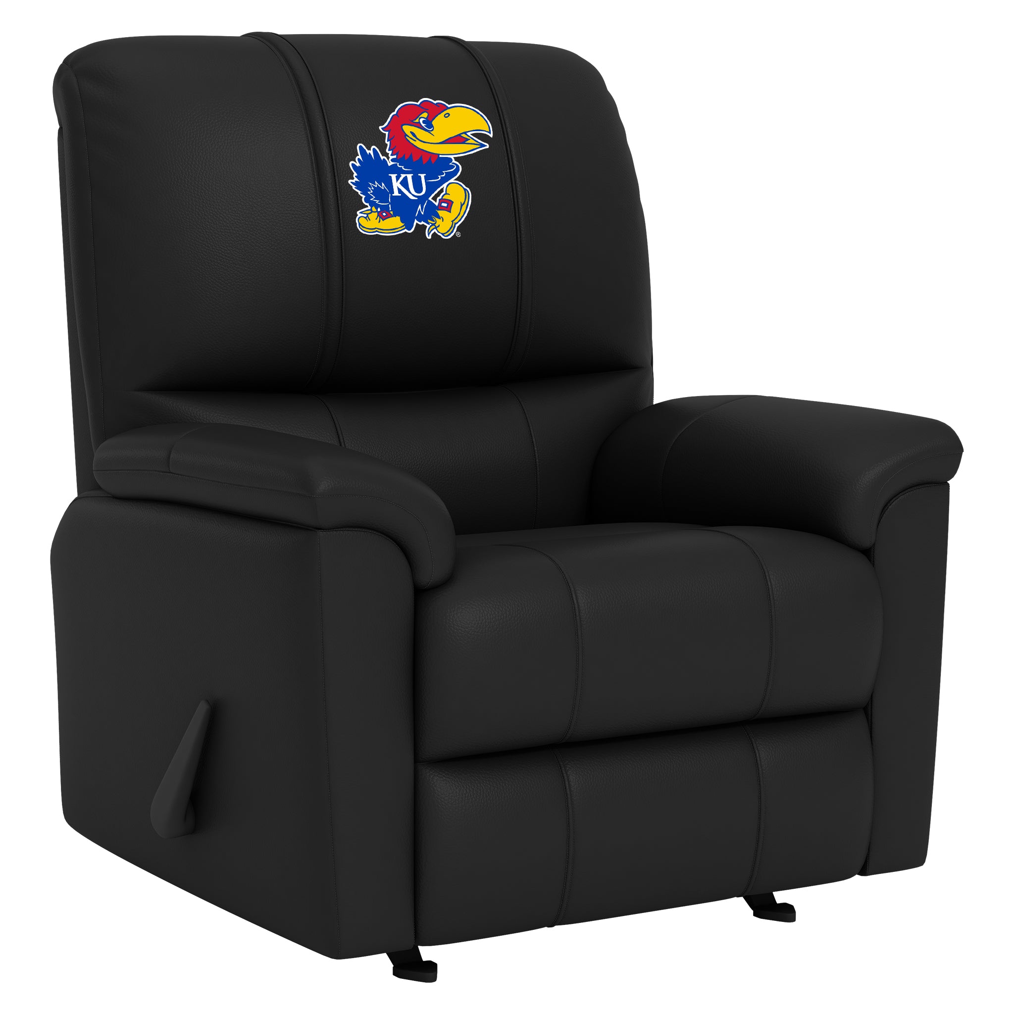 Kansas Jayhawks Silver Club Chair with Kansas Jayhawks Logo Panel