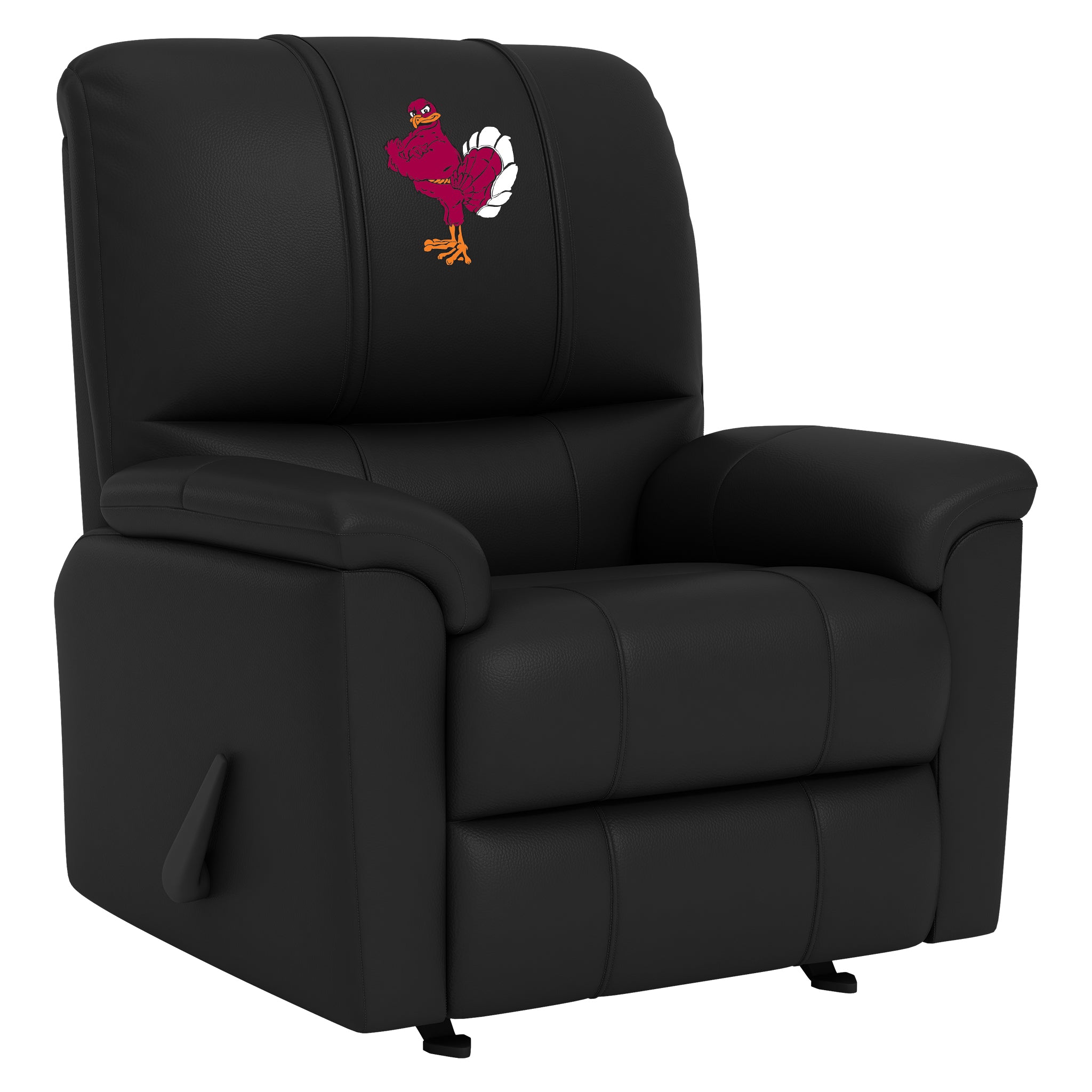 Virginia Tech Hokies Silver Club Chair with Virginia Tech Hokies Stand Logo